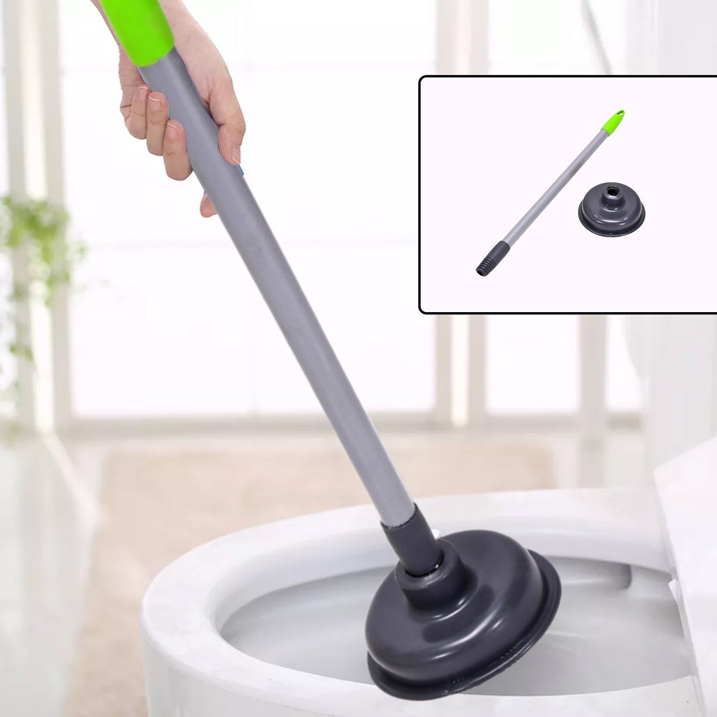Toilet Plunger â€“ For Clogs in Bowls & Sinks in Homes & Commercial Buildings