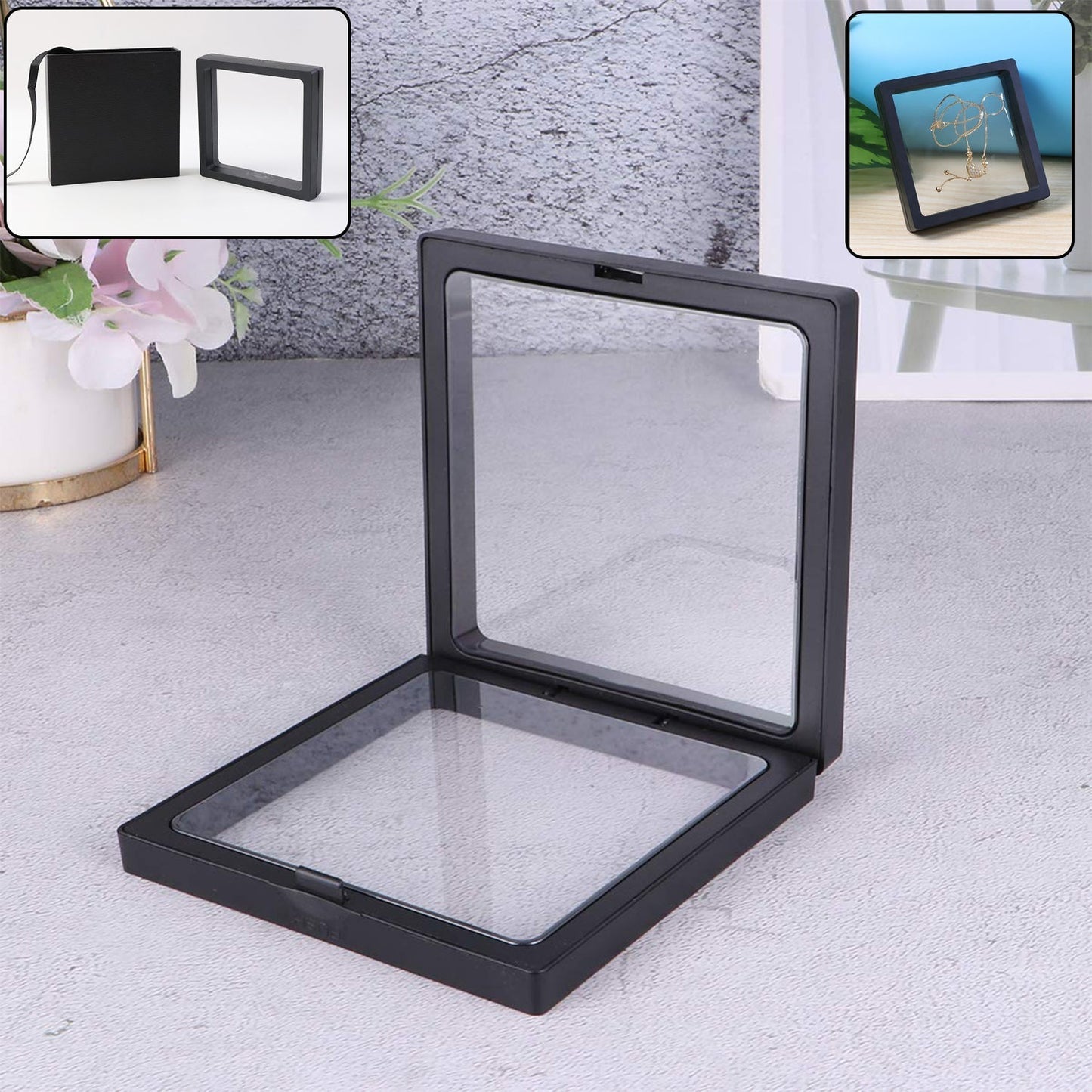 Transparent Jewellery Display Box (11x11 cm / 1 Pc)