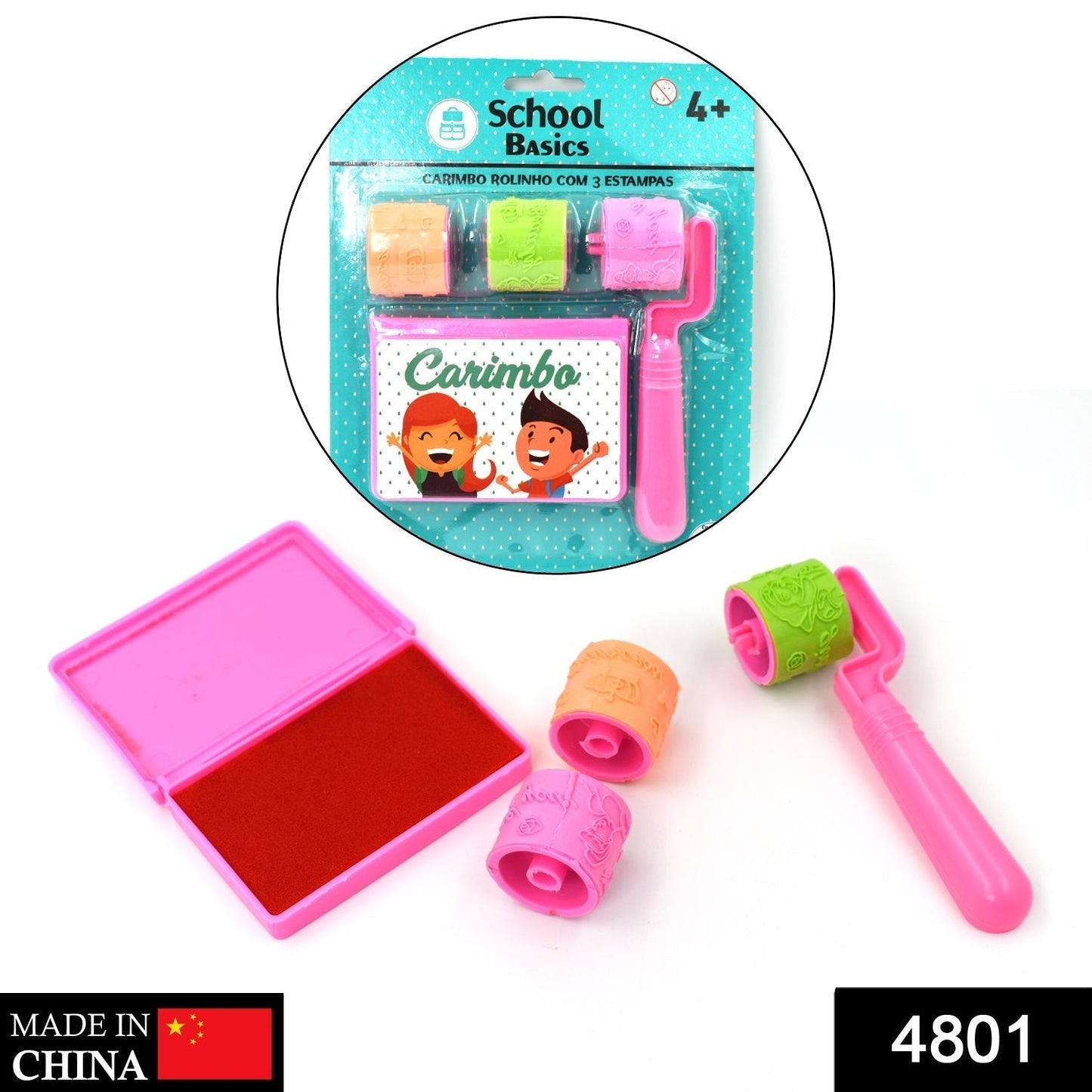 Roller Stamp used in all types of household places by kids and children’s for playing purposes.