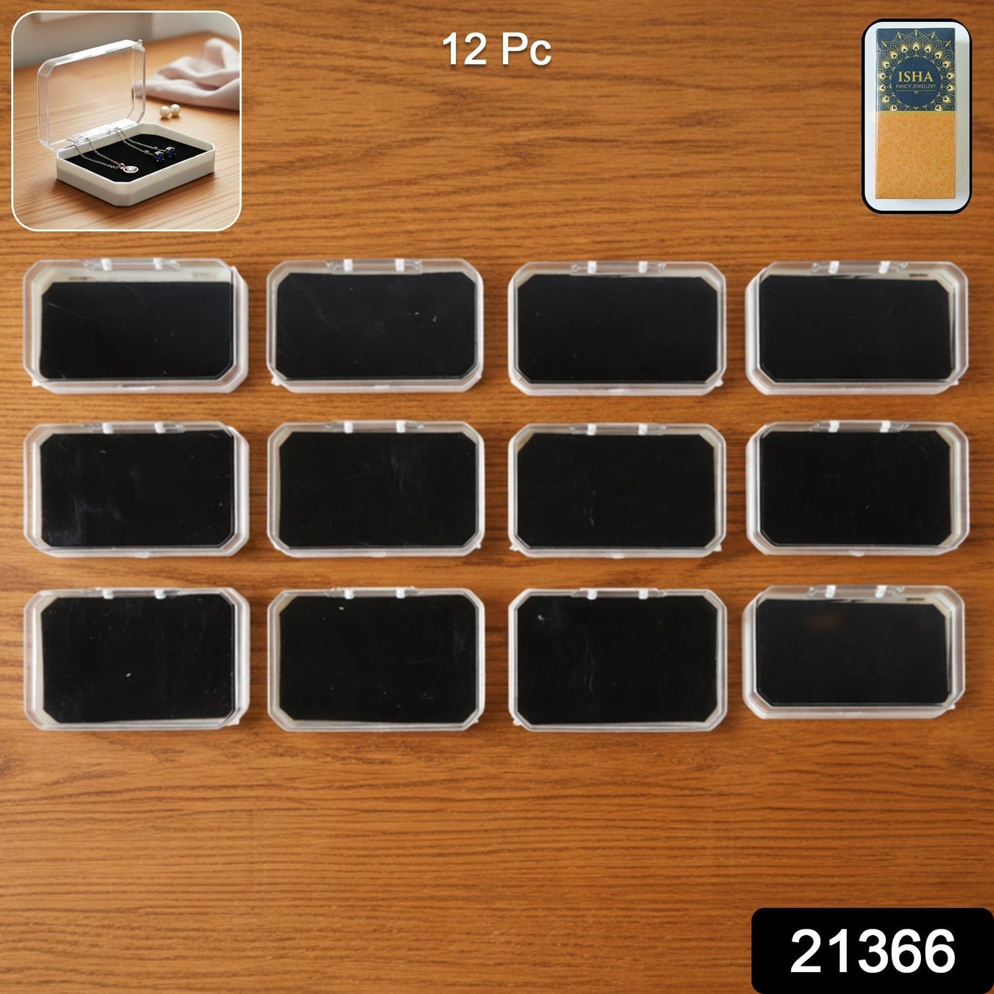 Jewellery Storage Box Set for Rings, Earrings & Small Accessories (12 Pc)