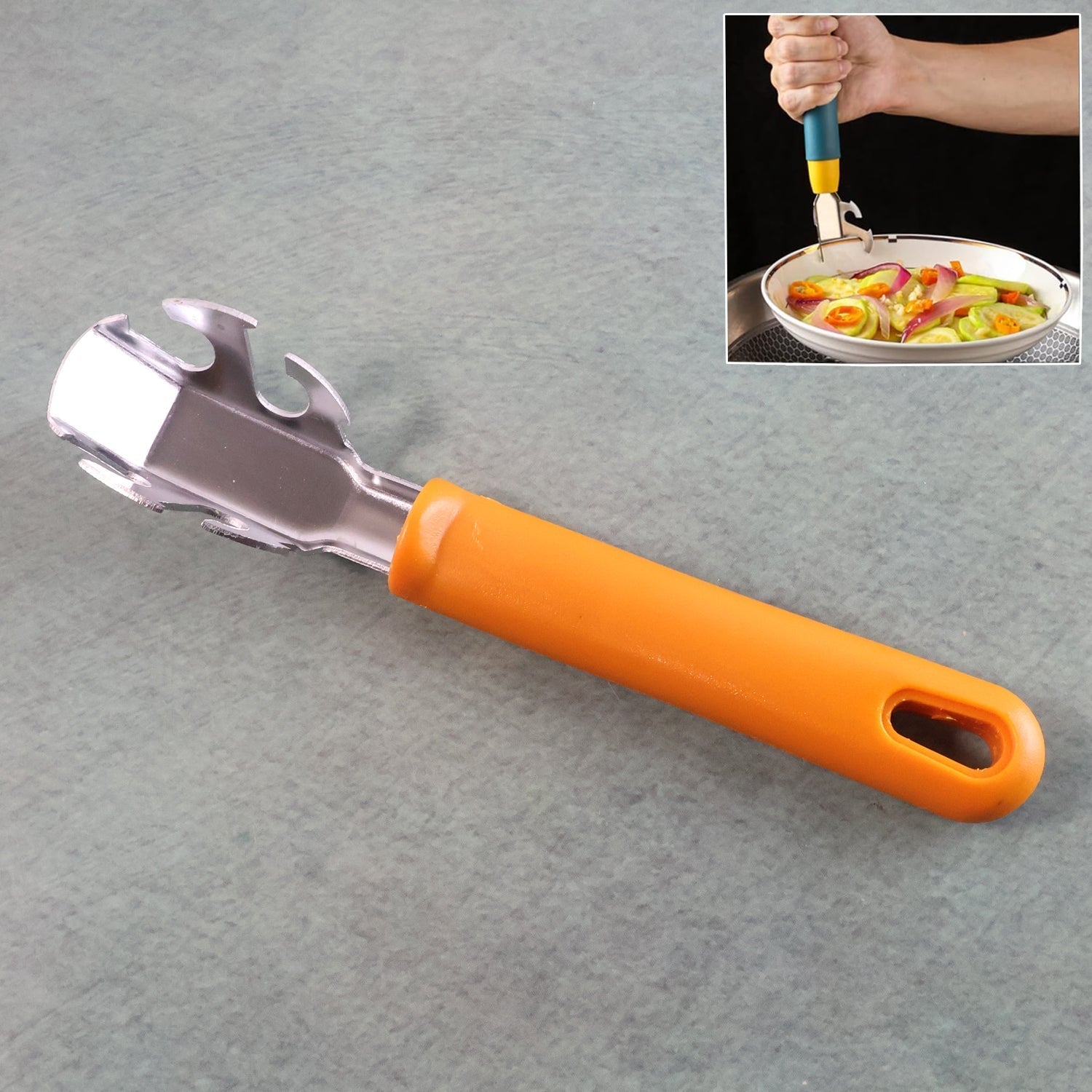Multi-Functional Stainless Steel Hot Pot Gripper Clamp & Pan Lifter Tool (1 Pc)