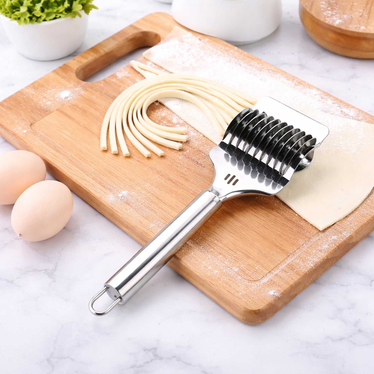 Stainless Steel Multi Blade Dough Cutter ( B-Grade, 1 Pc)