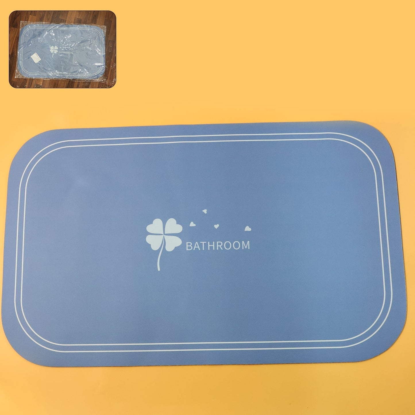 Anti-Slip Bathroom Floor Mat - 80 Ã— 50 cm (1 Pc)