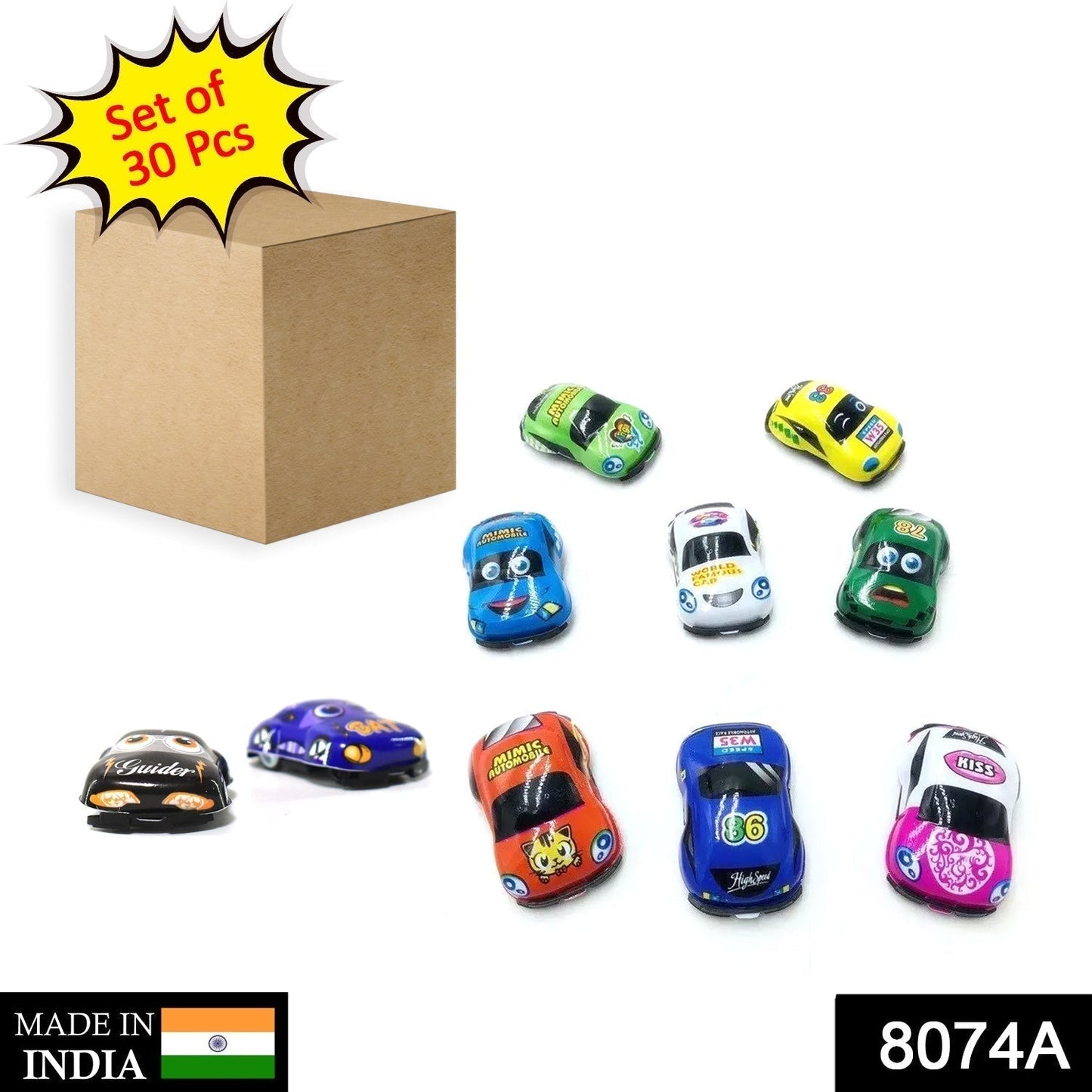 30 Pc Mini Pull Back Car Widely Used By Kids And Childrenâ€™s For Playing Purposes.