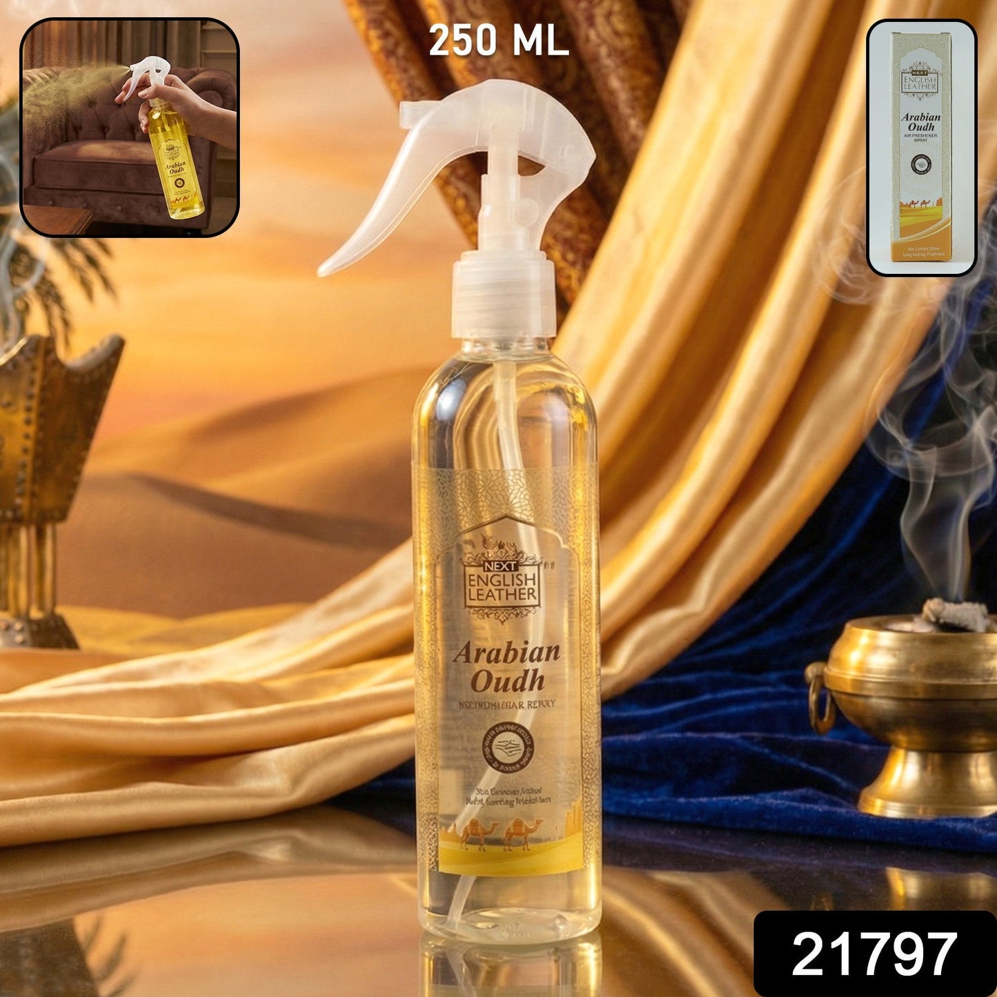 Arabian Oudh Air Freshener Spray for Home, Room & Office Use (250 Ml)
