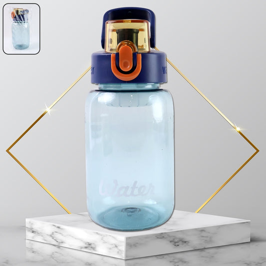 Plastic Leak-Proof Flip Cap & Safty Lock Water Bottle (600ml Approx / 1 Pc)