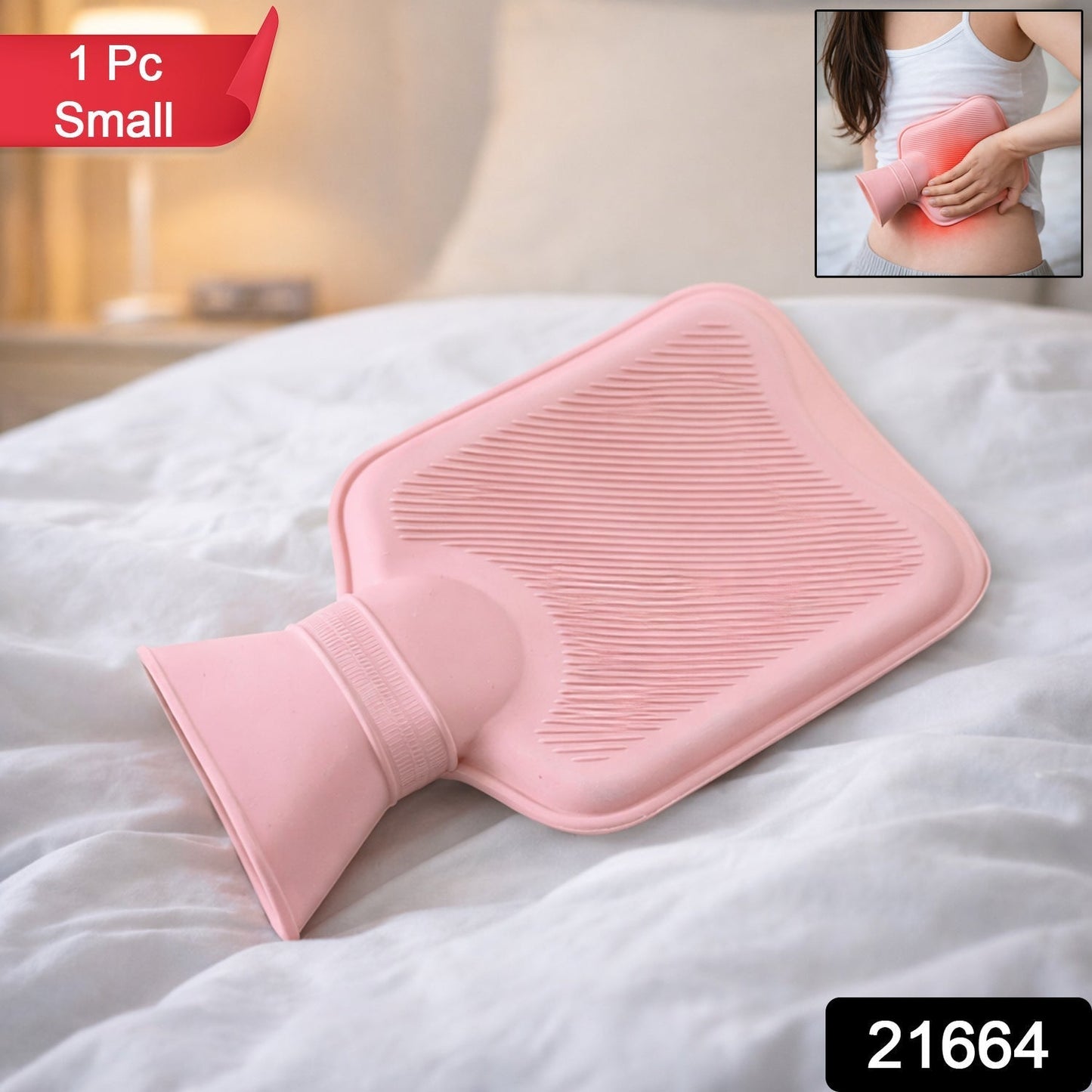 Reusable Hot Water Bag for Pain Relief & Warm Compress Therapy (1 Pc)