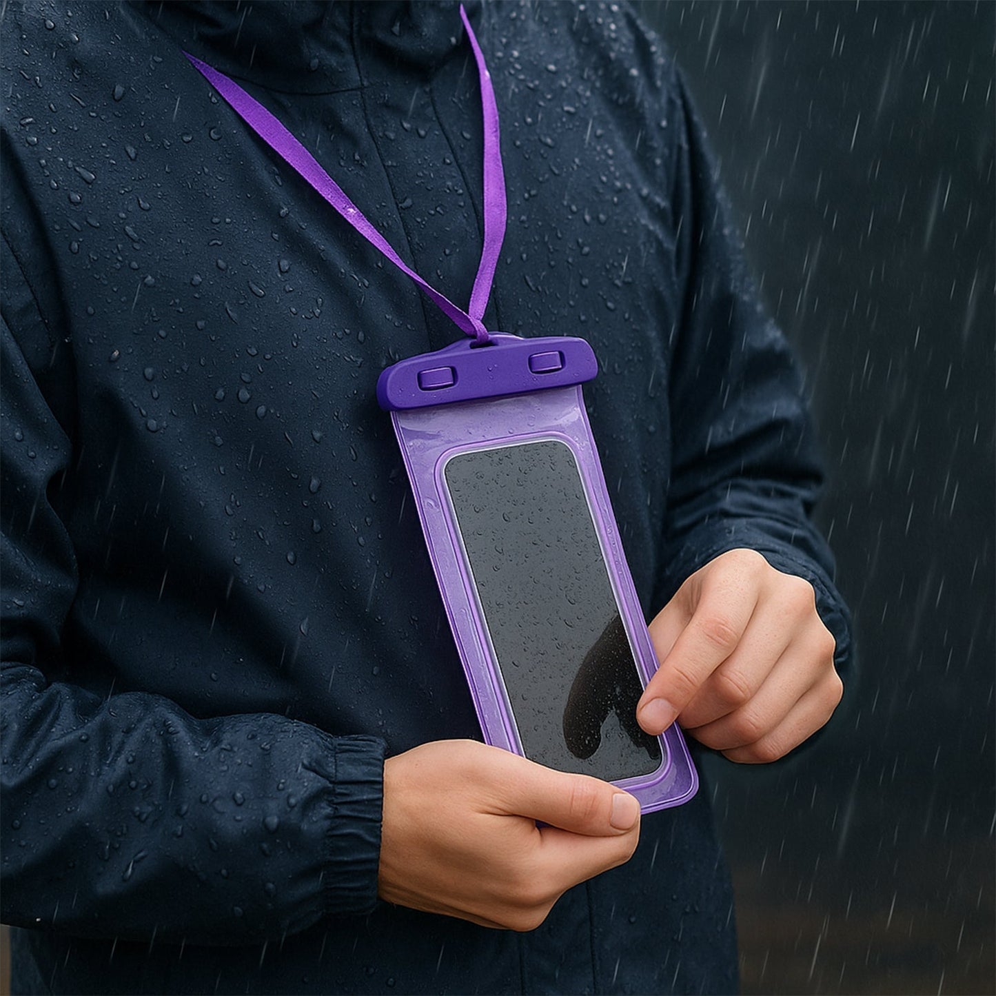 Pouch Cover Mobile Water Protector (1 Pc / Mix Color)