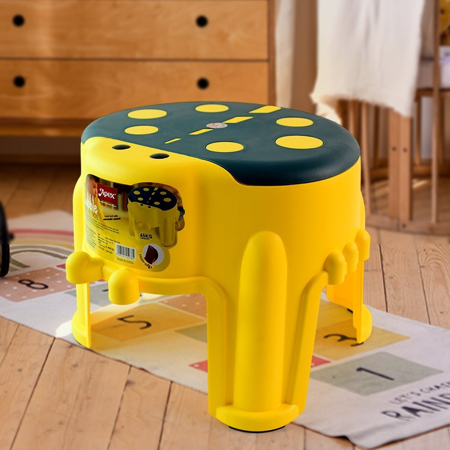 Apex Bubble Kids Stool | Durable Plastic Step Stool for Kids  (1 Pc)
