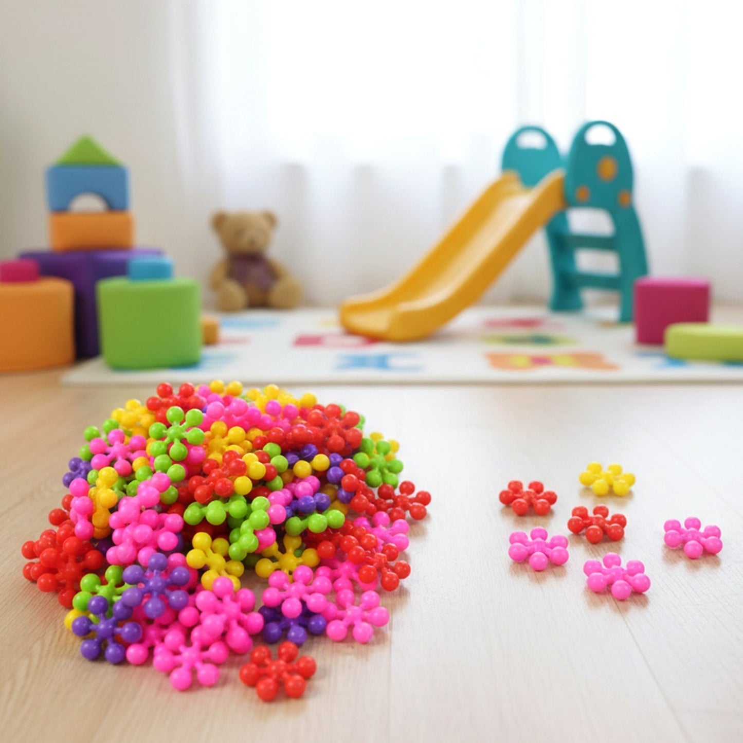 DIY Building Blocks Toy for Kids â€“ Colourful Creative Puzzle (1 Set)