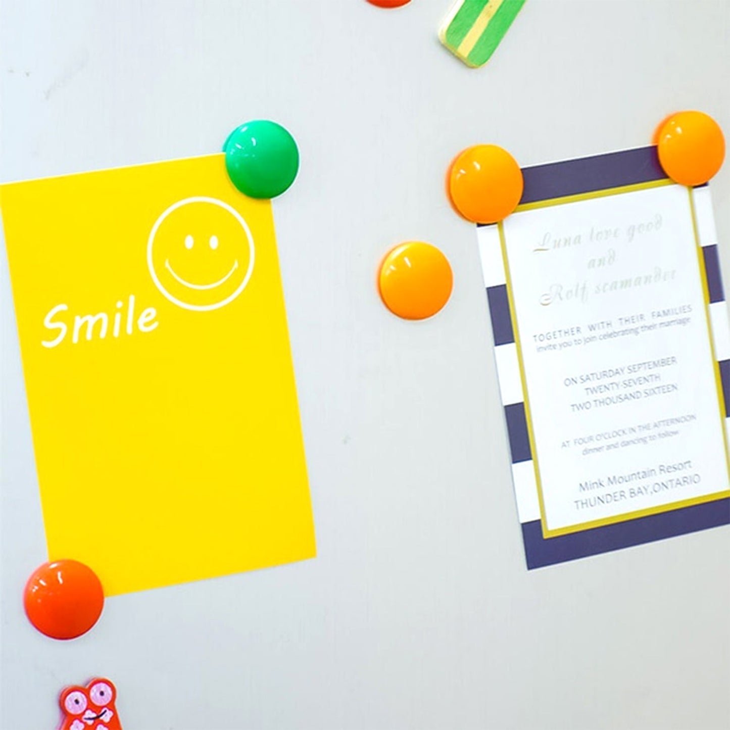 White Board Magnetic Particle Circle 2cm Color Magnetic Magnetic Buckle (Pack of 200pc)