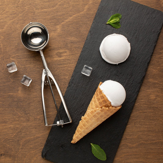 Stainless Steel Premium Quality Ice Cream Serving Spoon Scooper with Trigger Release