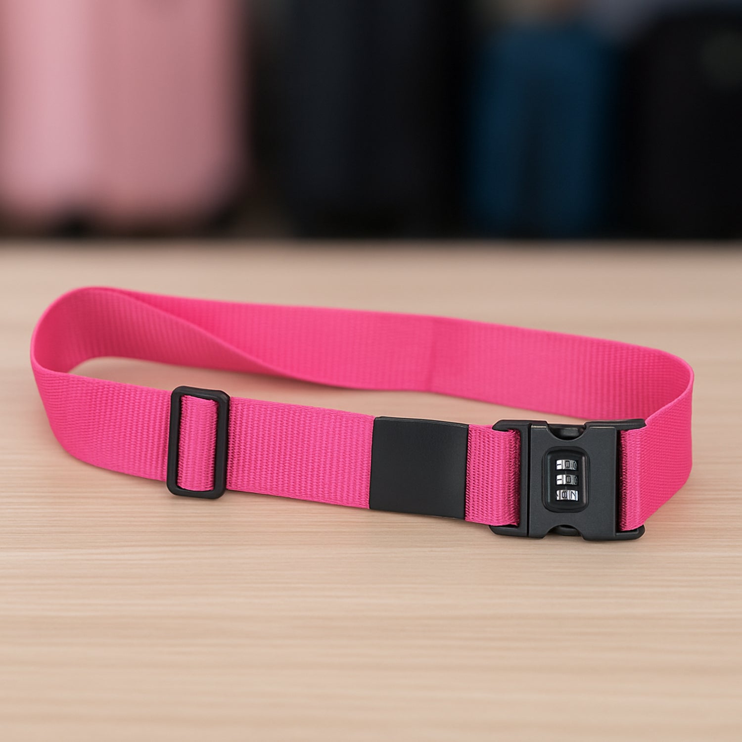 Luggage Strap with 3-Digit Combination Lock - (1 Pc)