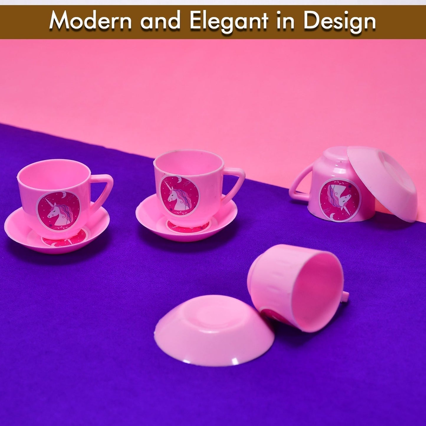 Tickles Tea toy Set | Coffee Kitchen Plastic Set Toy for Kids, Boys & Girls (15Pcs)