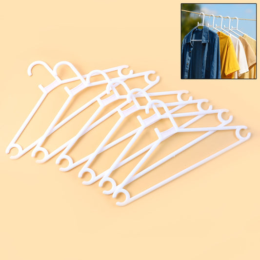 Plastic Clothes Hangers â€“ Set of 6