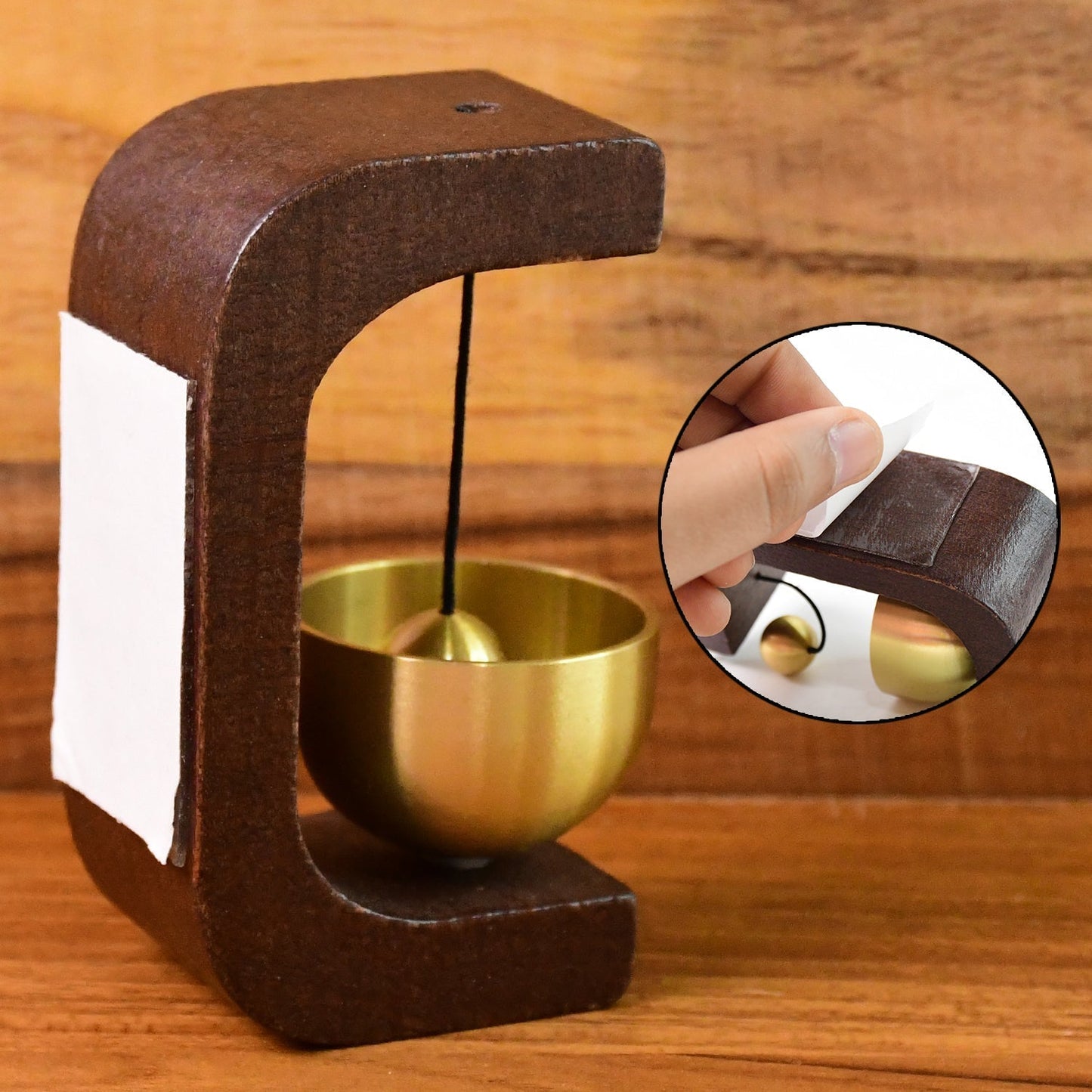 Adhesive Premium Desktop Japanese-Style Zen Bell (1 Pc)