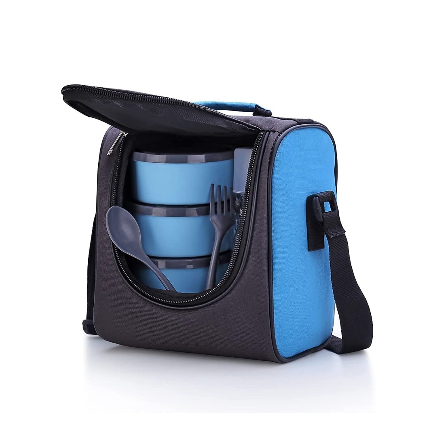 All-in-One Lunch Box with Fabric Bag for Office & School