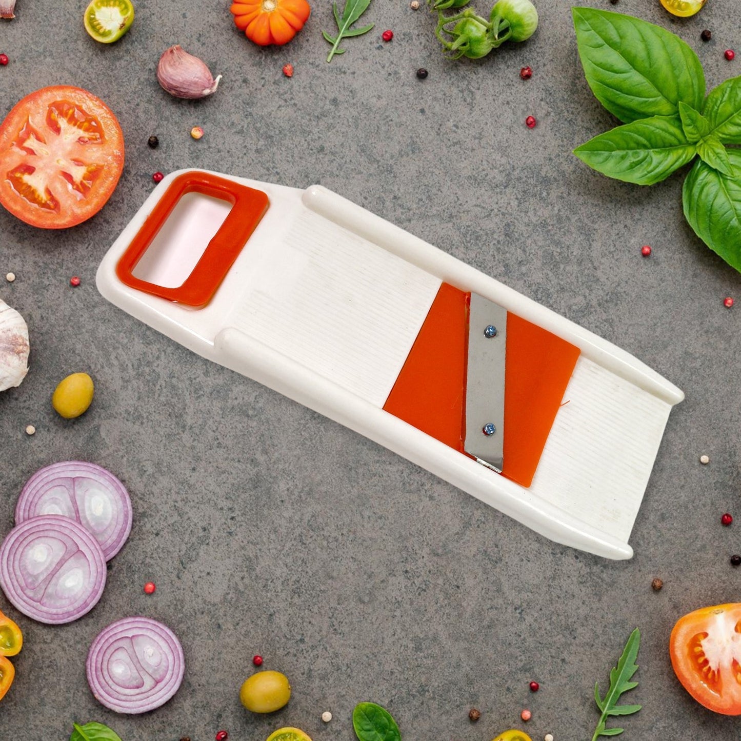 Plastic 6 in 1 Vegetables Slicer, Cutter and Fruit Dicer Grater (1 Set)
