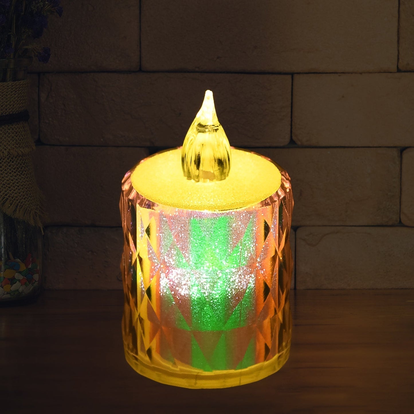24 Pc Flameless and Smokeless Decorative Melting Candles LED Tea Light Candle Flickering Electronic Candle