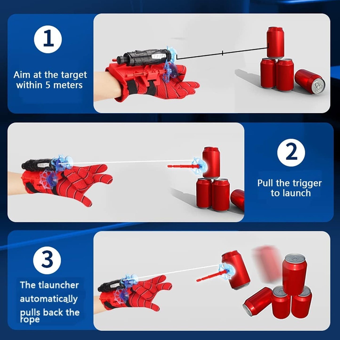 Web Shooter Toy â€“ Superhero Wrist Launcher for Kids Role-Play Fun