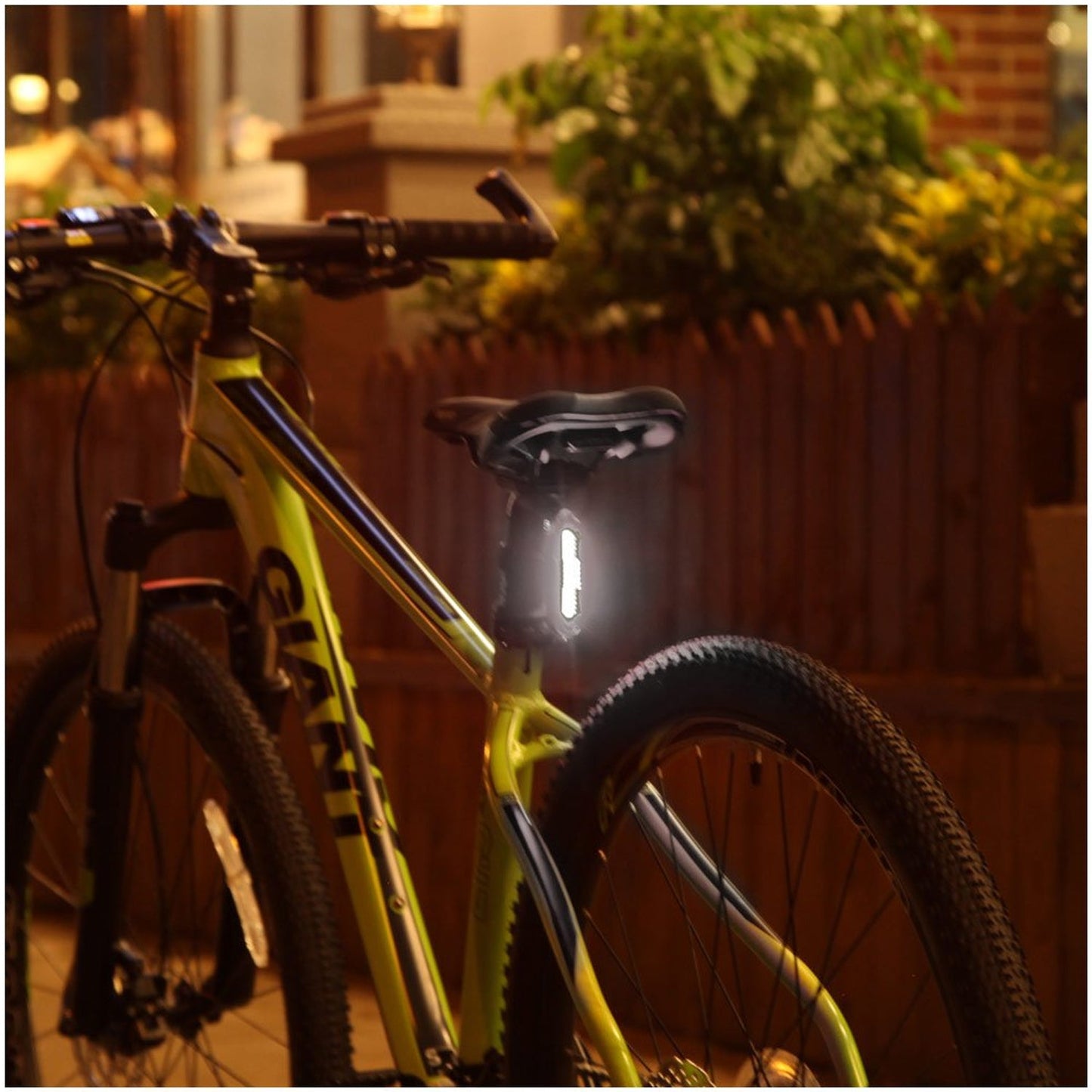 Rechargeable LED Bicycle Front & Rear Safety Light (1 Pc)