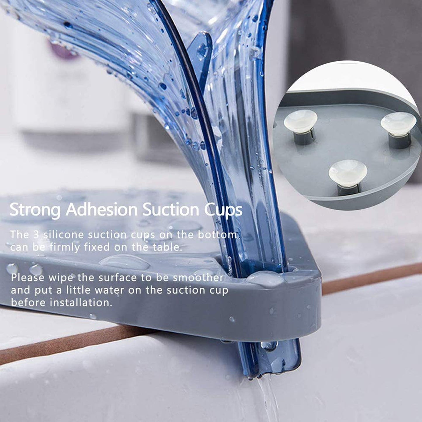 Leaf Shape Soap Dish Holder with Drain for Bathroom & Kitchen Use
