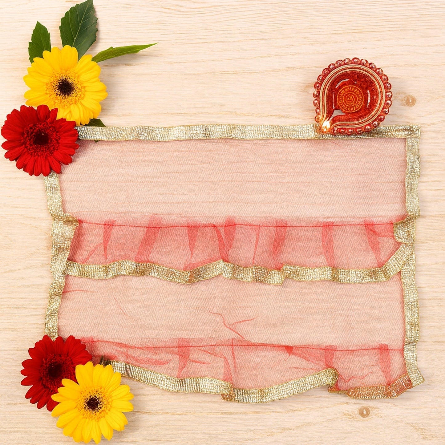 Premium Tulsi Vastra Pooja Cloth â€“ 2-Piece Set