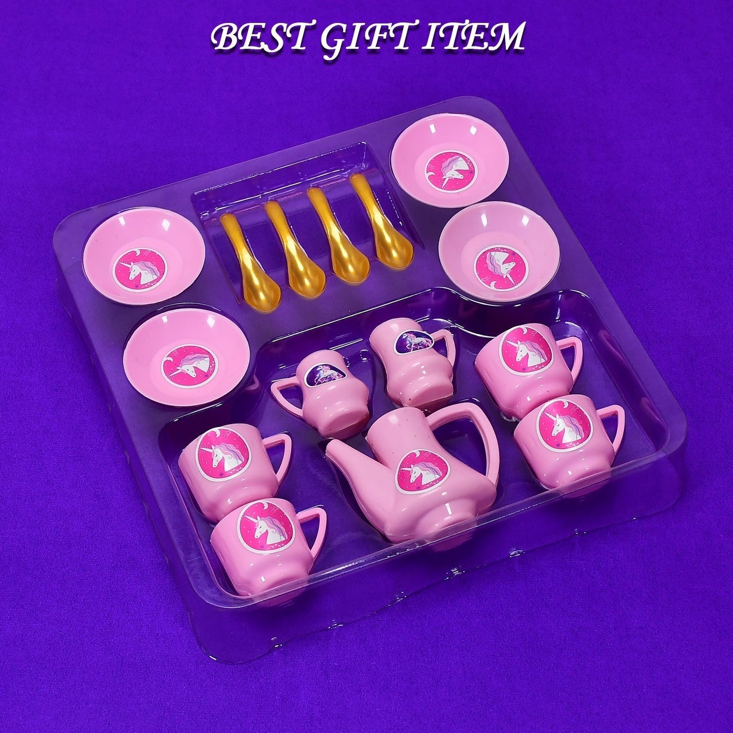 Tickles Tea toy Set | Coffee Kitchen Plastic Set Toy for Kids, Boys & Girls (15Pcs)
