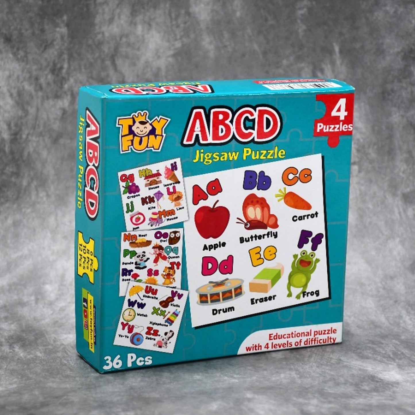 ABC Jigsaw Puzzle Toy for Children (4-Pcs Pack)