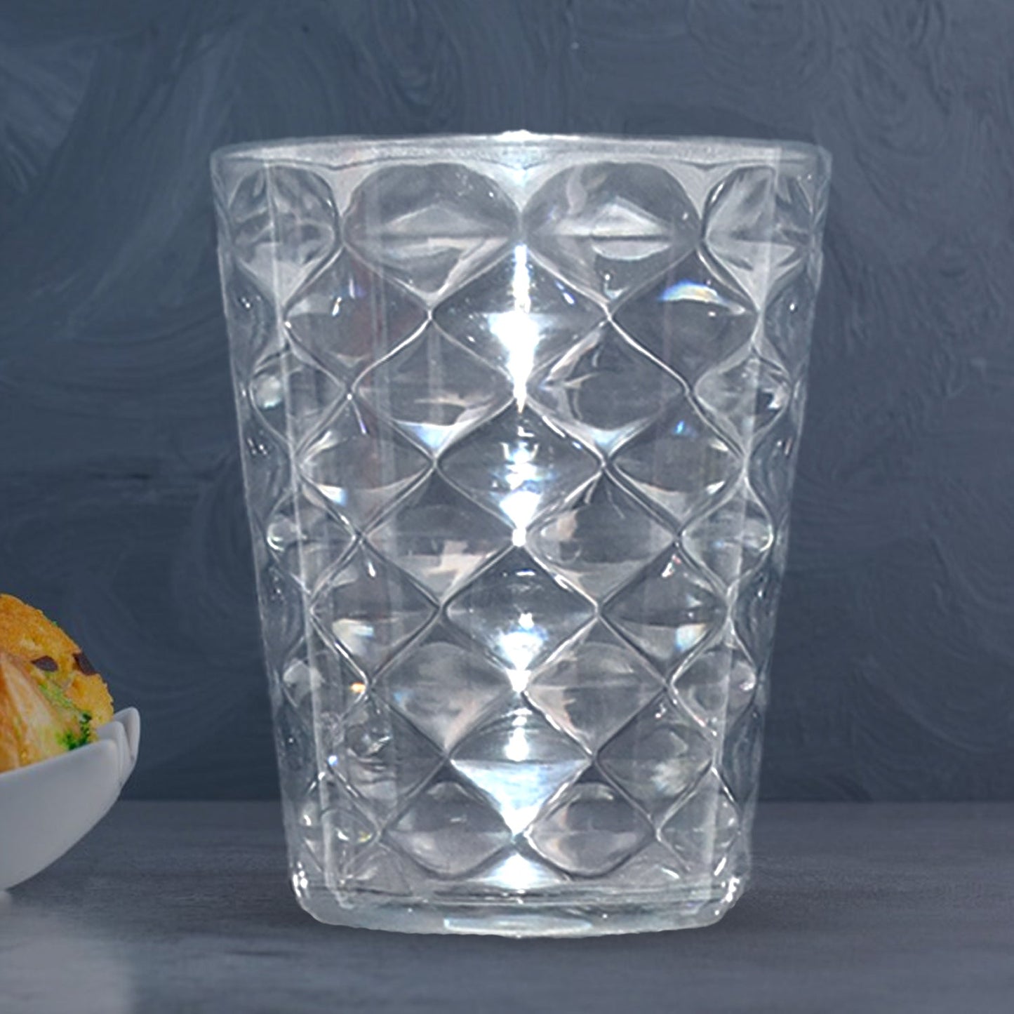 Apex Pyramid Design Unbreakable Plastic Glass â€“ 300 ML