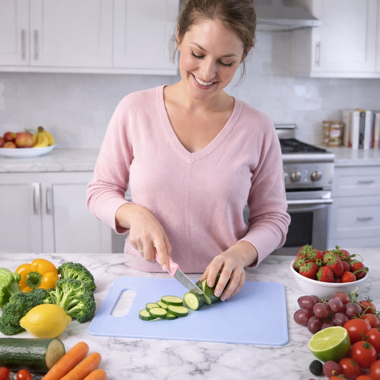 3 in 1 Multipurpose Kitchen Fruit & Vegetable Cutting Board Set
