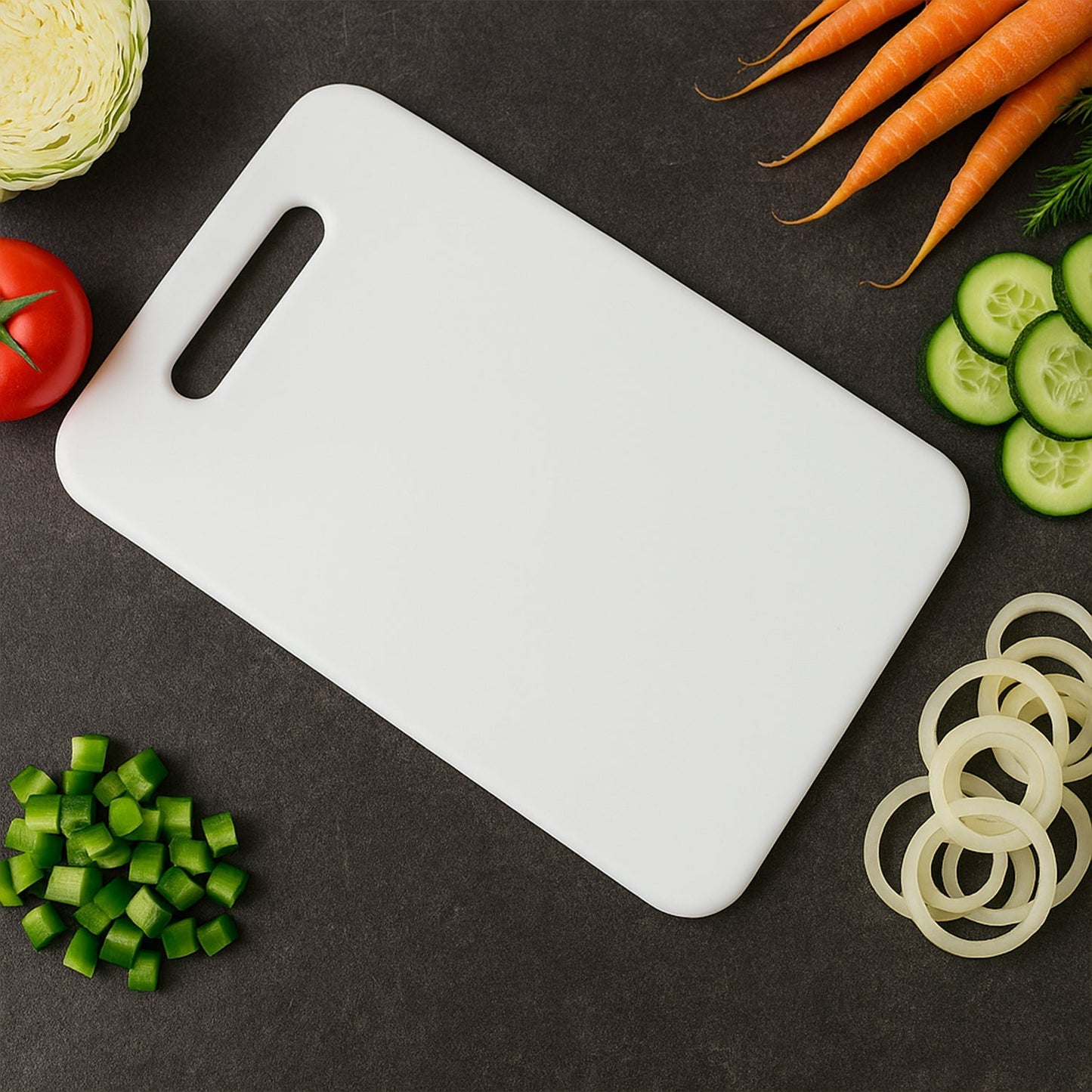 Apex Medium Plastic Chopping Board (36Ã—23 Cm / 1 Pc)