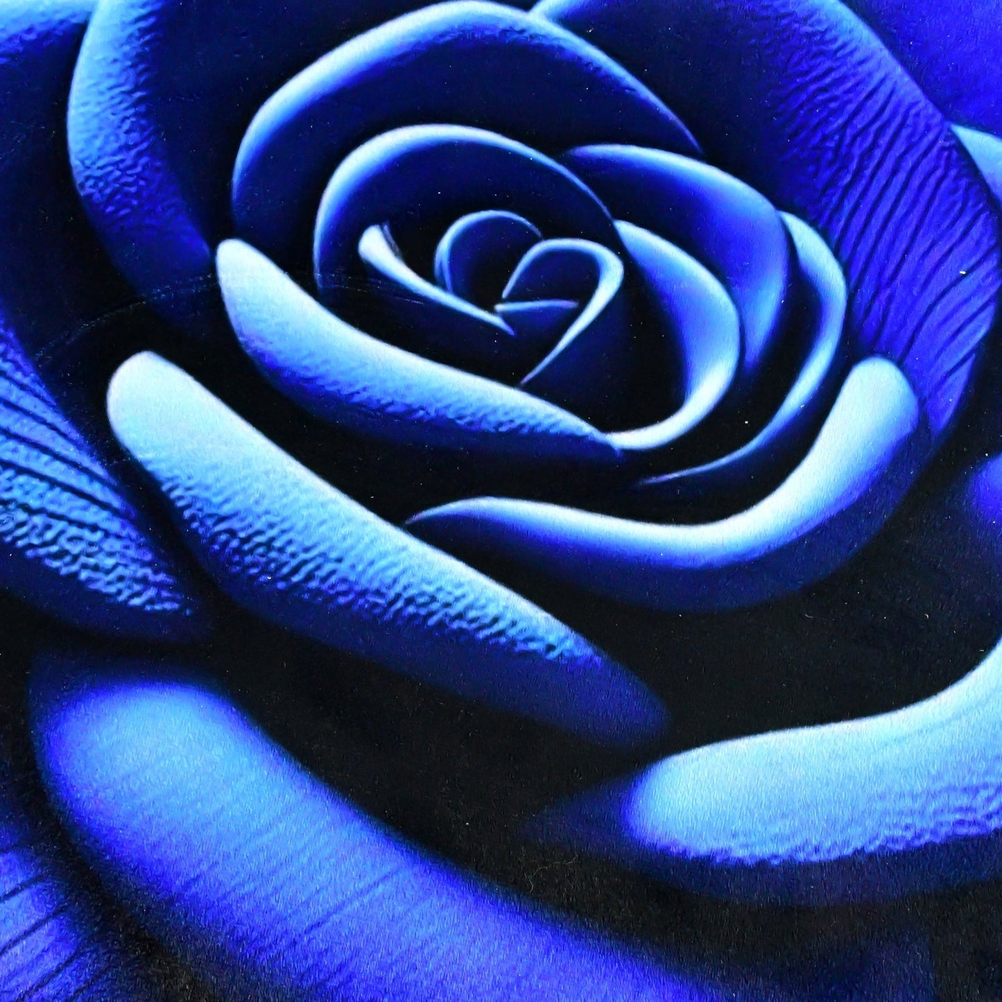 Rose Shaped Anti-Slip Velvet Floor Mat - (1 Pc)