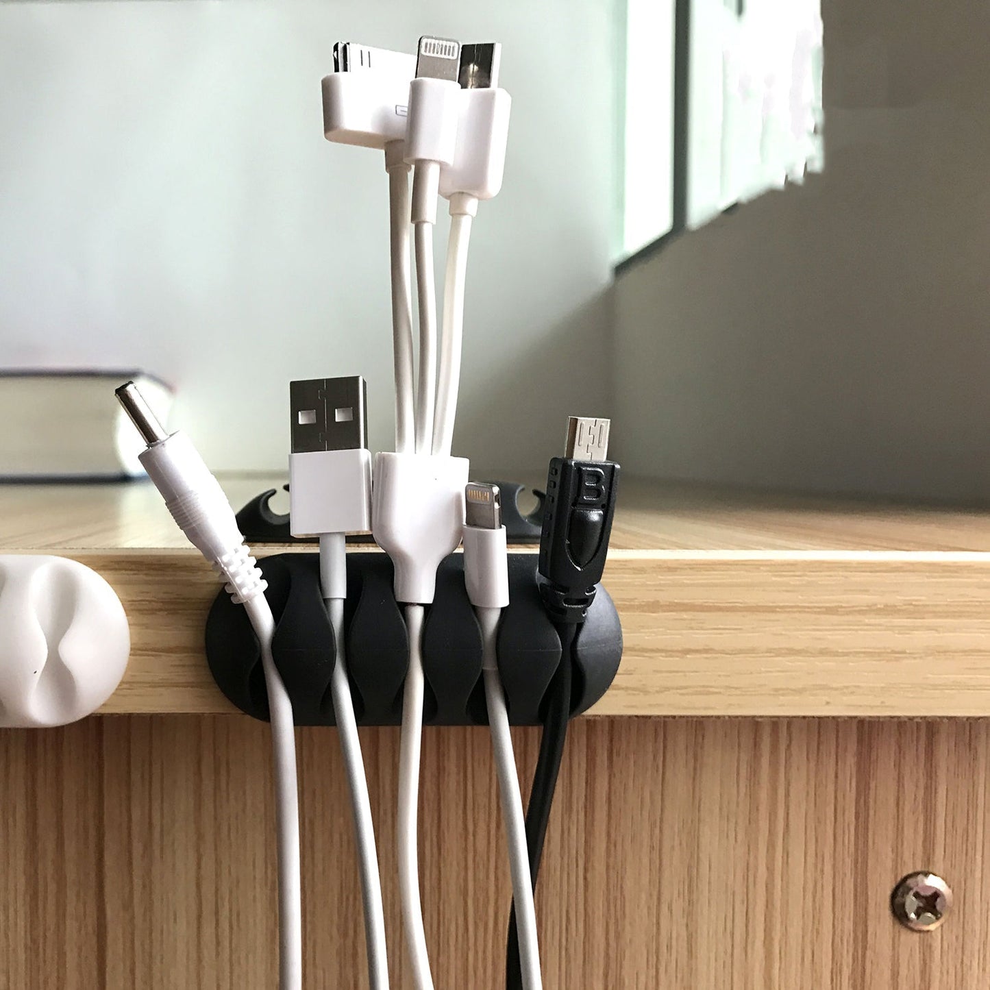 Cable Holder & Supporter – Secure & Organize All Types of Cables (10 Pc)
