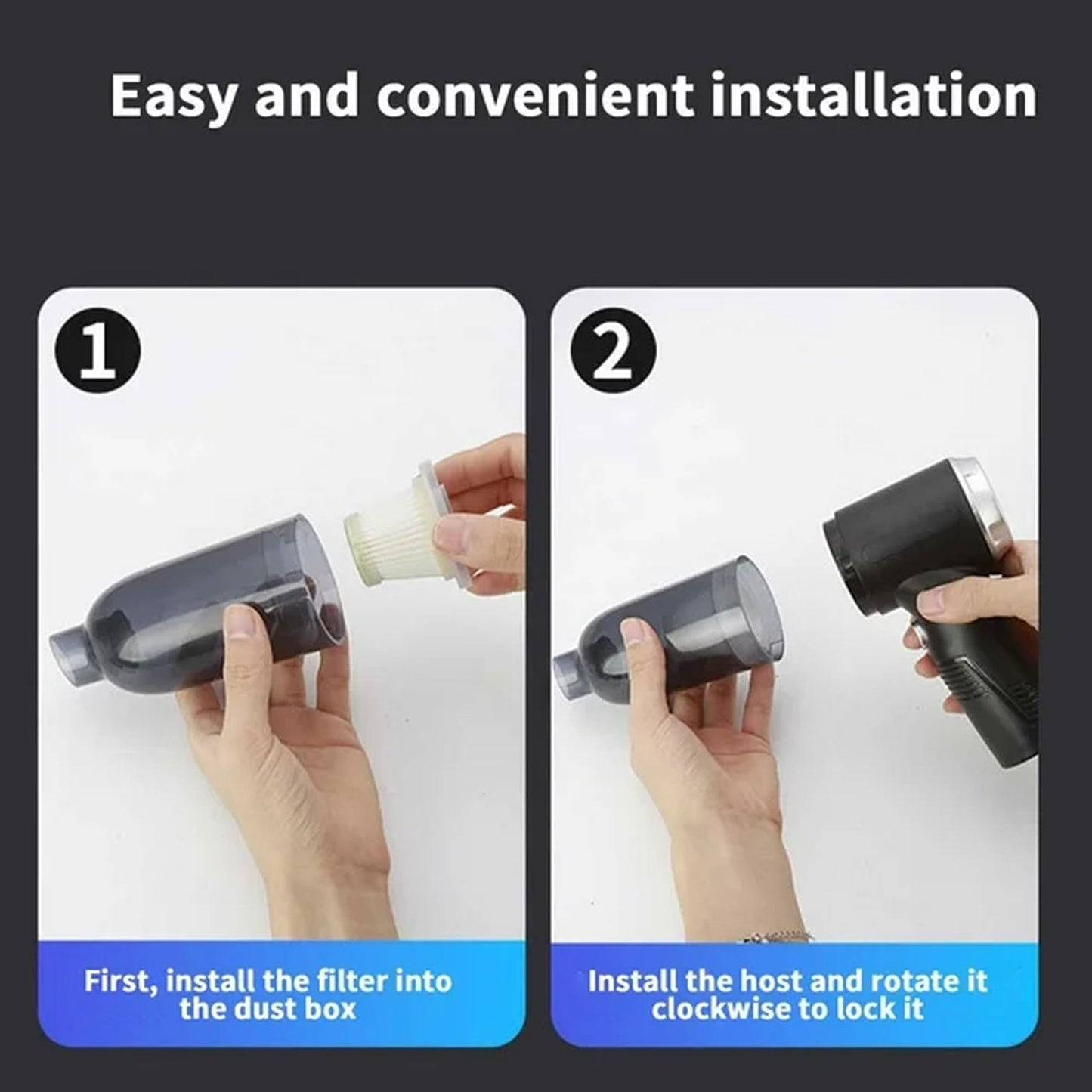 3 in 1 Mini Car Vacuum â€“ Wireless, Rechargeable, Blower & Dust Cleaner for Car, Home & Keyboard