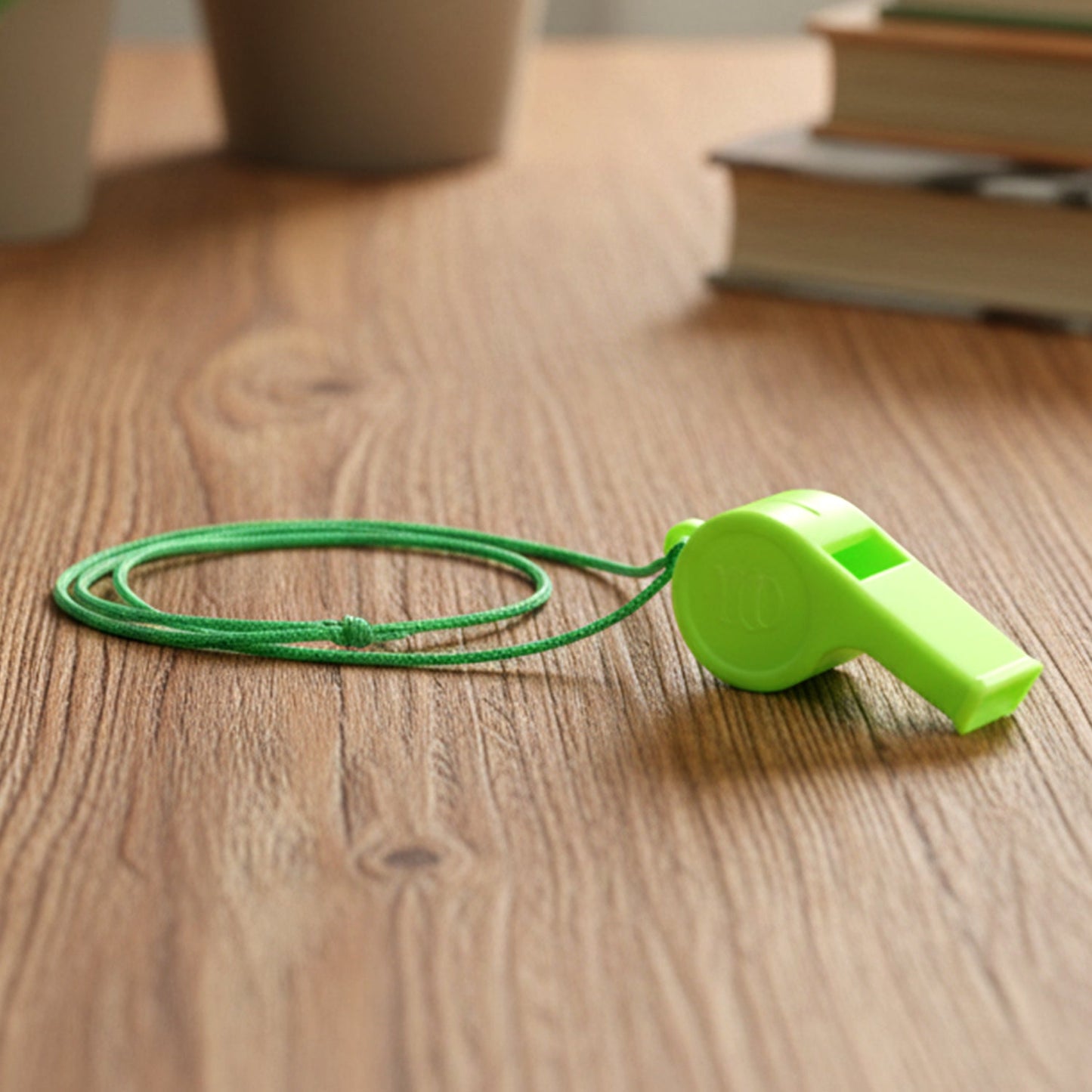 Plastic Sports Whistle with Neck Lanyard Loud Safety Whistle (1 Pc, Mix Color)