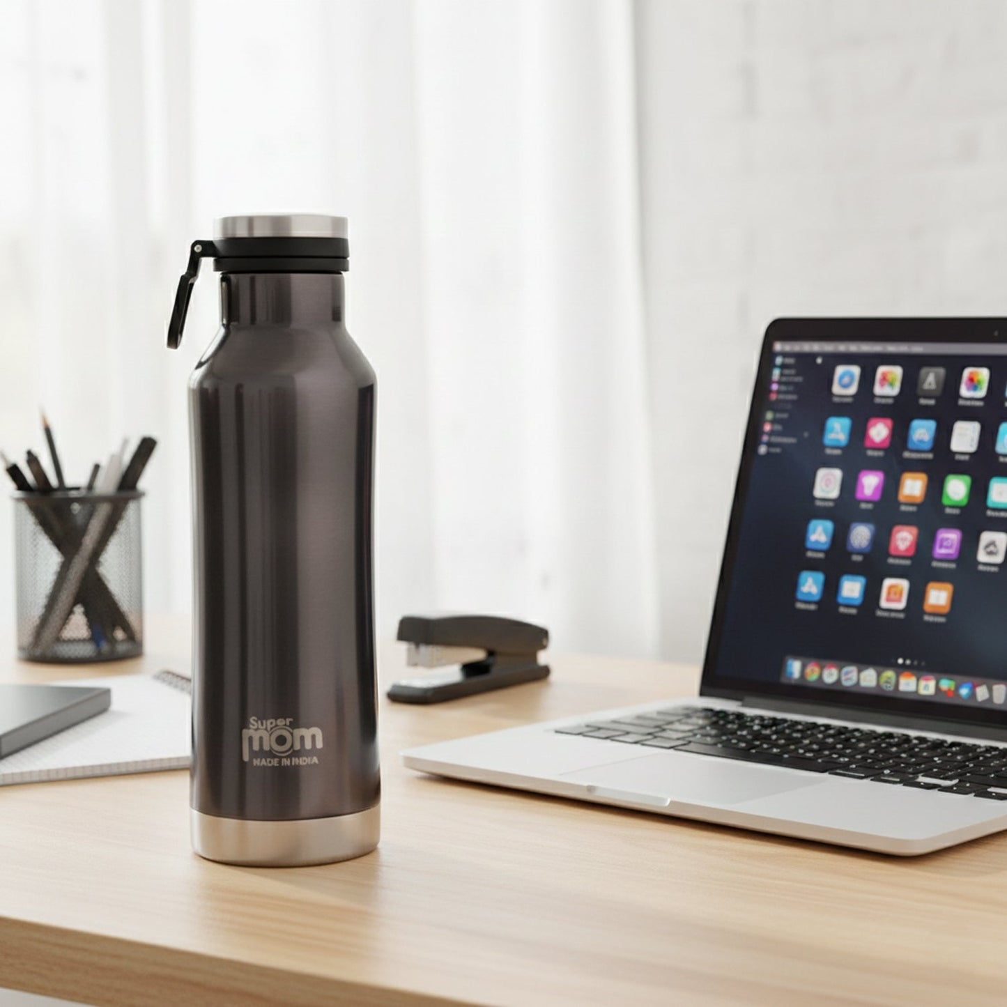 Supermom 500 ML Stainless Steel Insulated Hydro Water Bottle, Vacuum Flask
