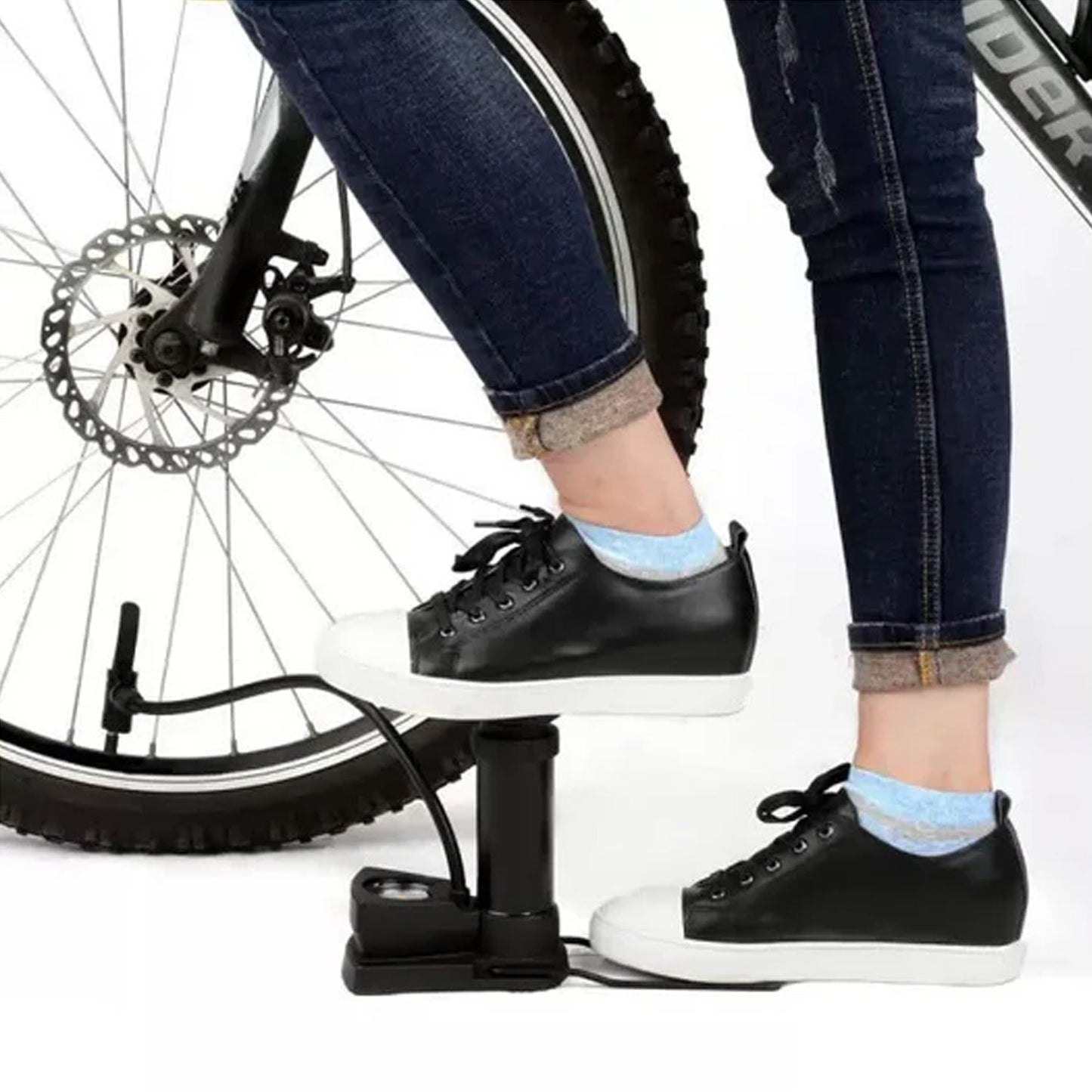 Double Cylinder Foot Air Pump (1 Set)