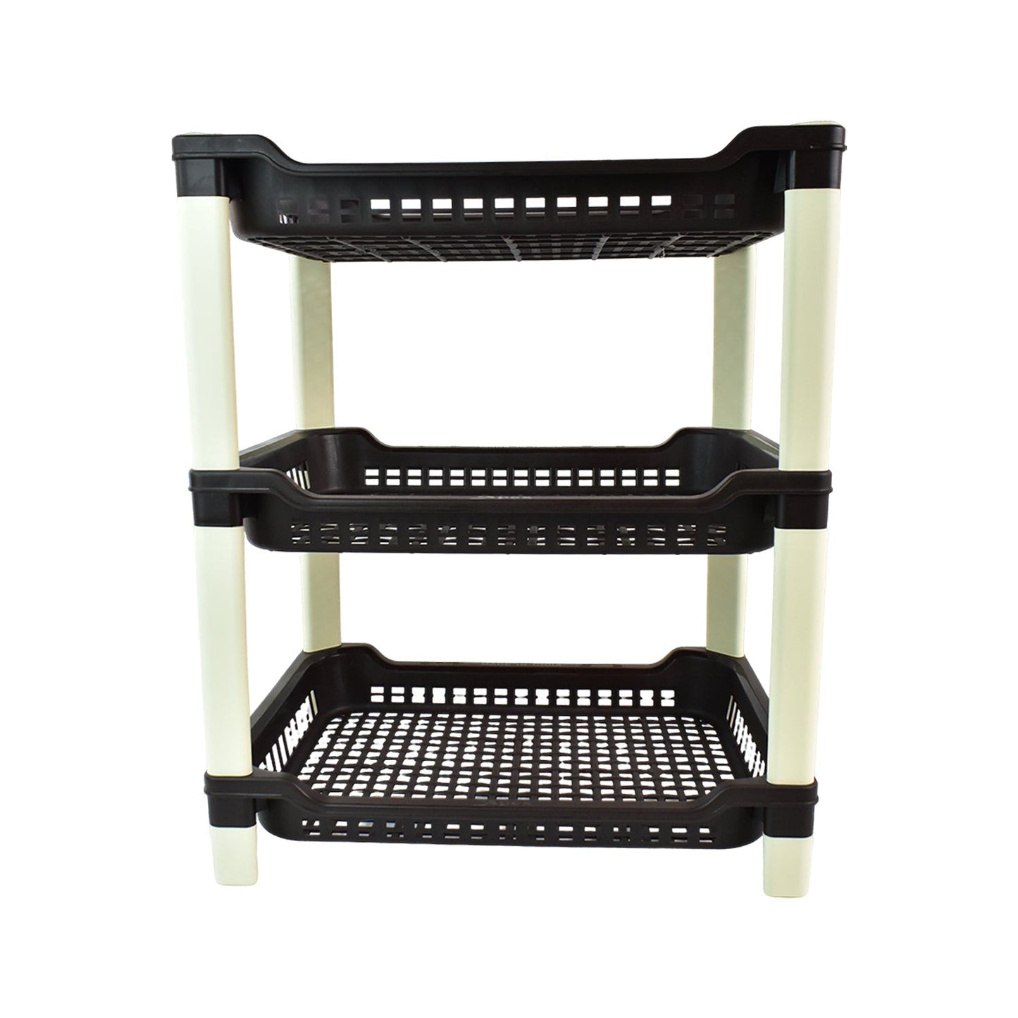 Apex Big Multi use Plastic Storage Rack â€“ 3-Tier (1 Pc)