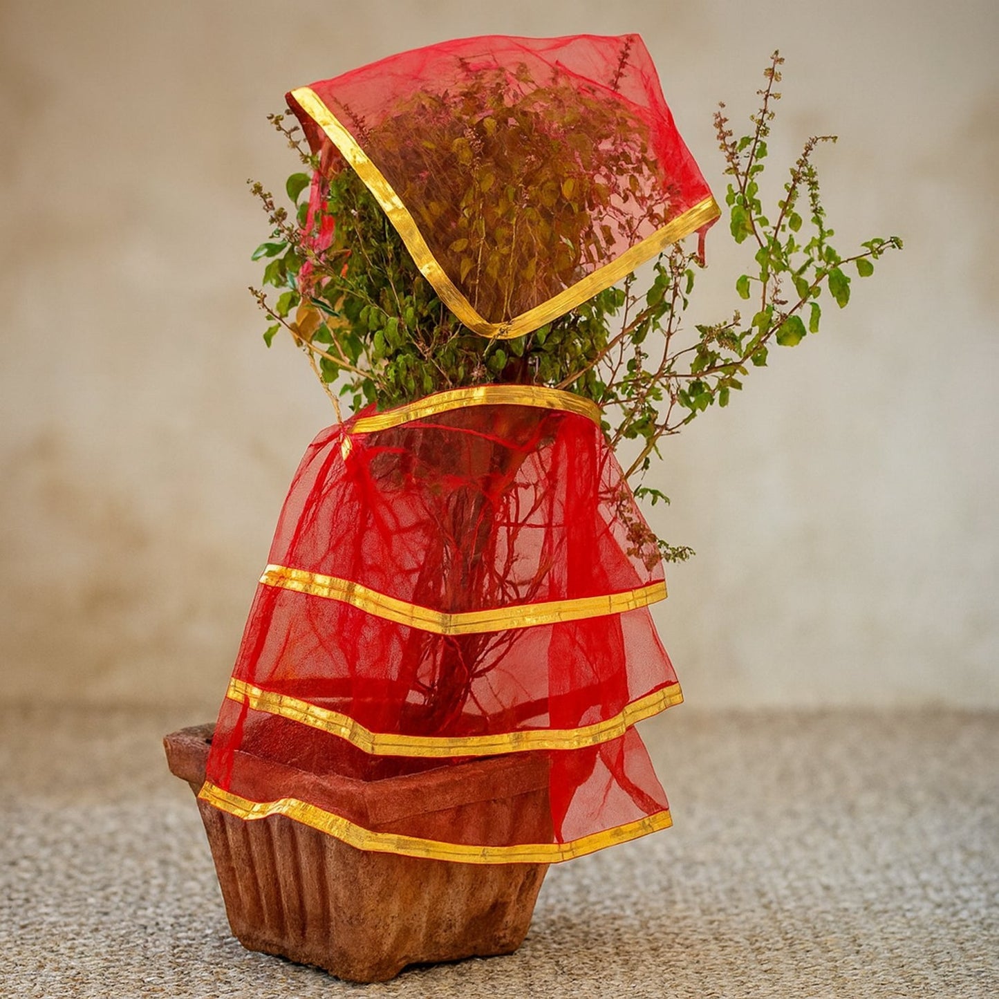 Premium Tulsi Vastra Pooja Cloth â€“ 2-Piece Set