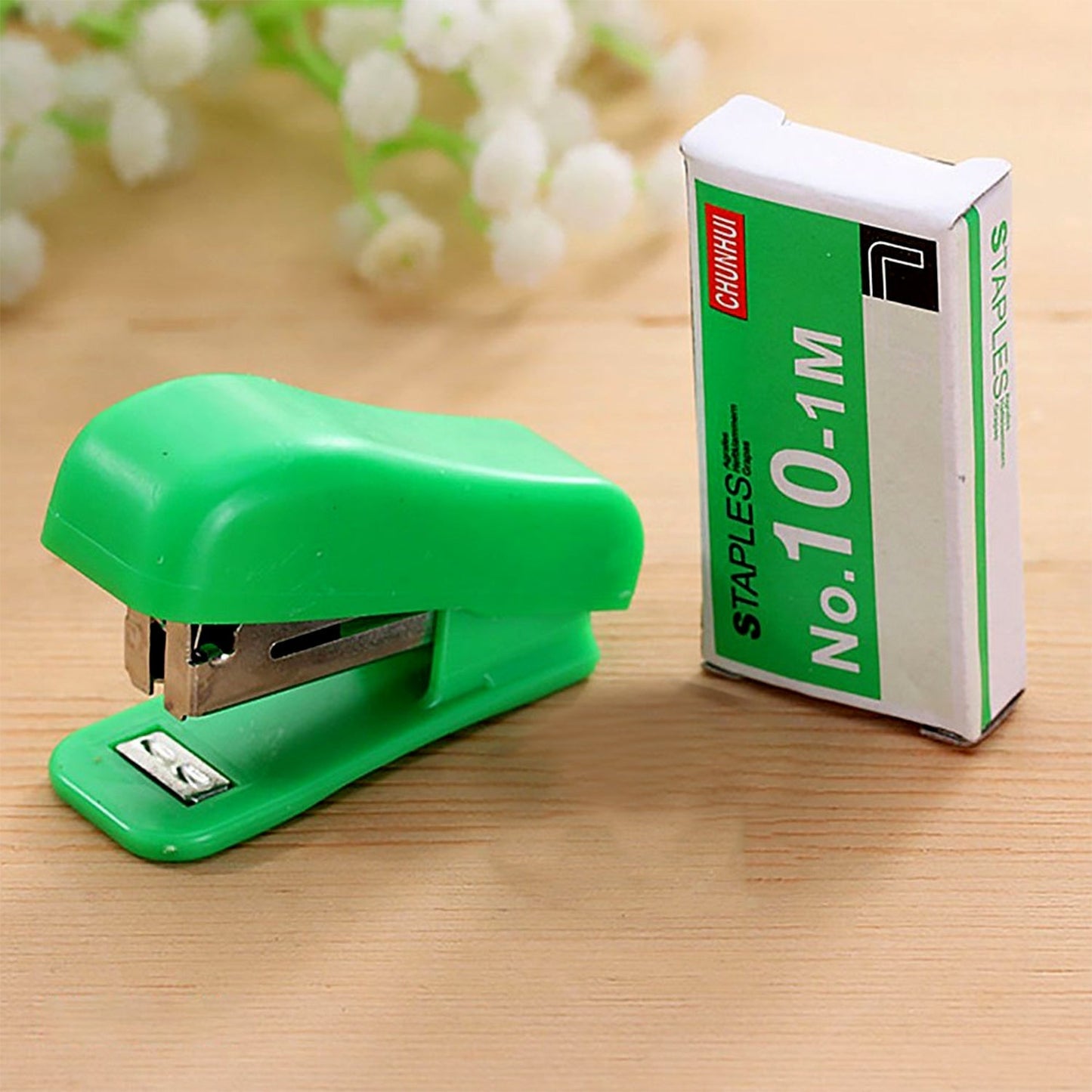 Mini Stapler Set  with Staples â€“ Assorted Colors | No.10 Staplers with Pins (20 pcs Set)