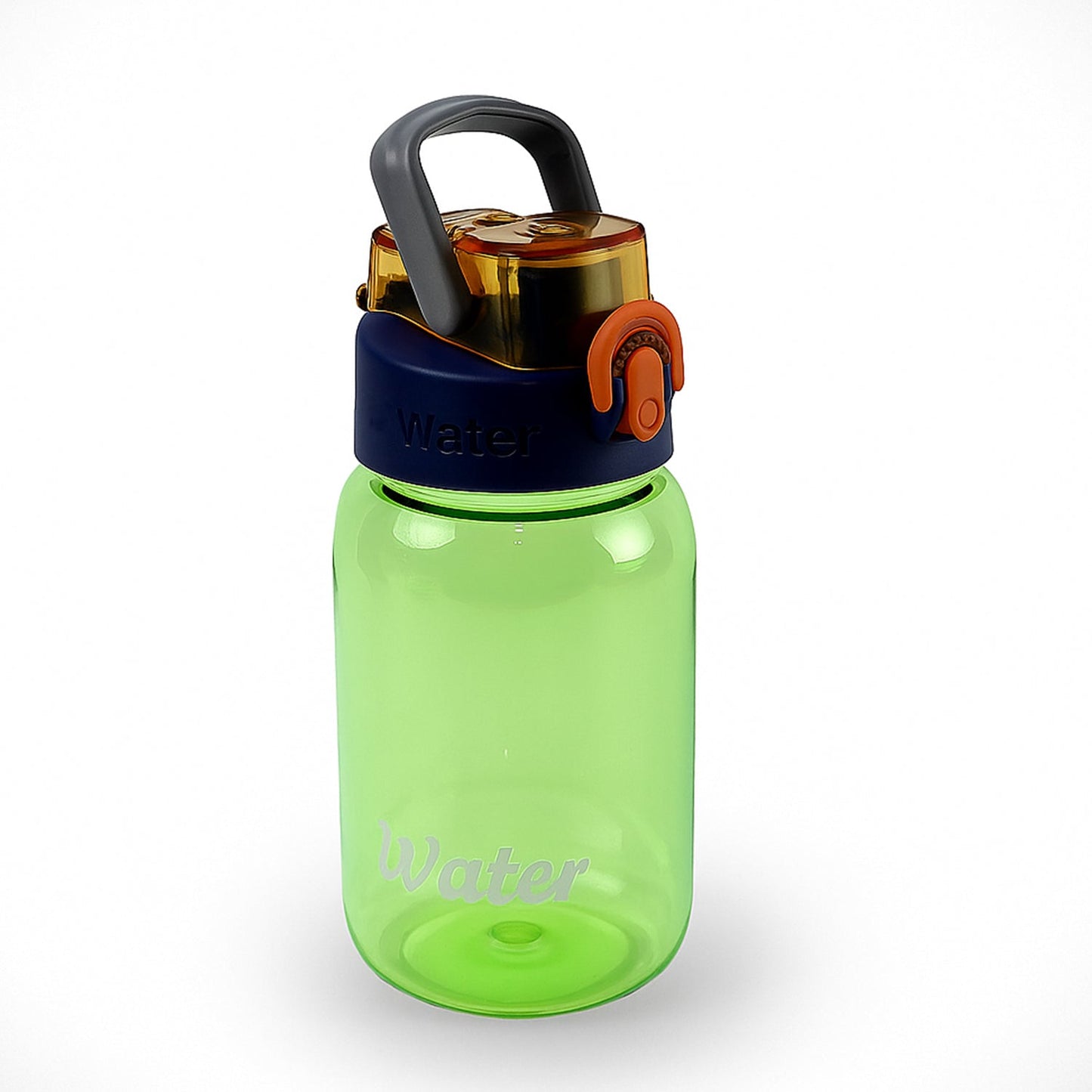 Green Leak-Proof Portable Fruit Infuser Water Bottle Approx 600ML (1 Pc)
