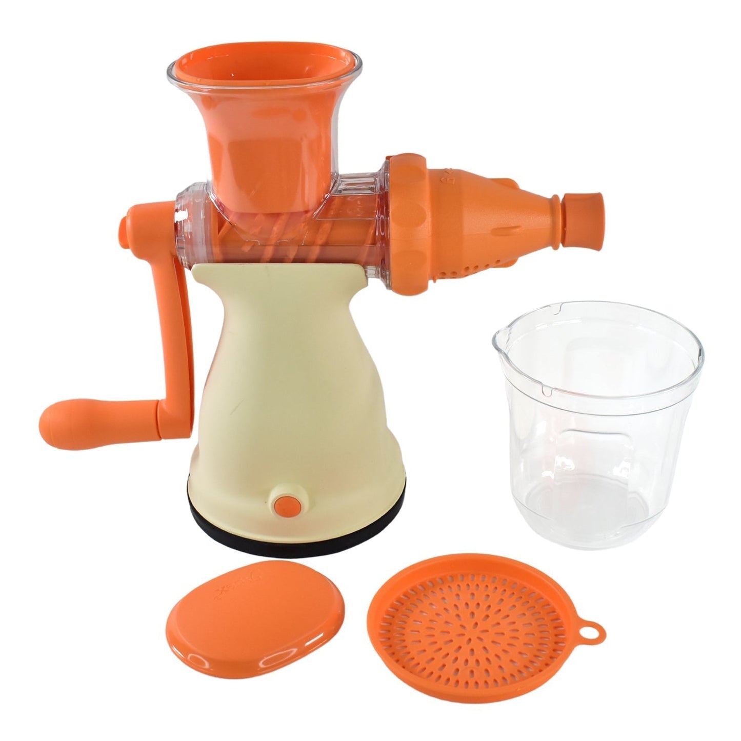 Apex Manual Carrot and Fruit Juicer â€“ Heavy-Duty (1 Pc With Glass)