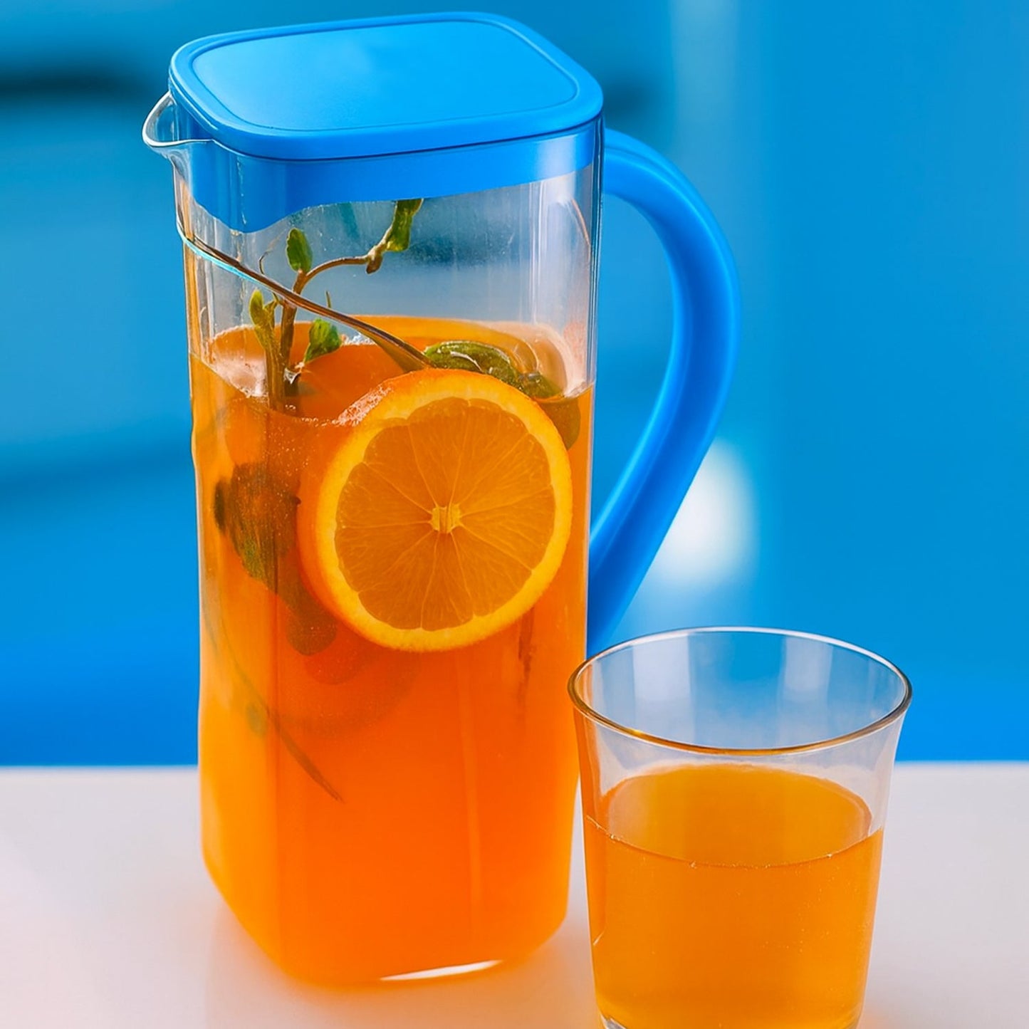 Supermom Plastic Marina Jug with 6 Glass Set