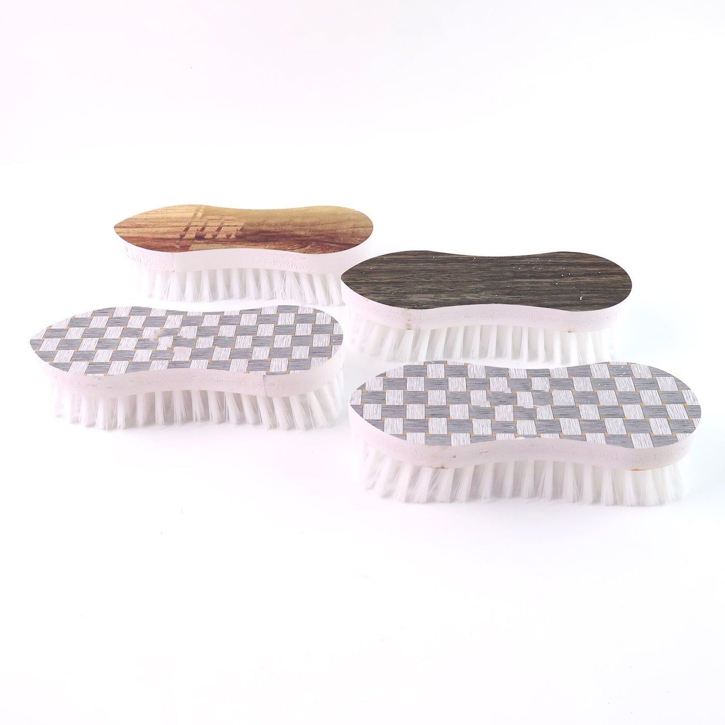 VeePee Ergonomic Curved Laundry Brush Set (4 Pc)