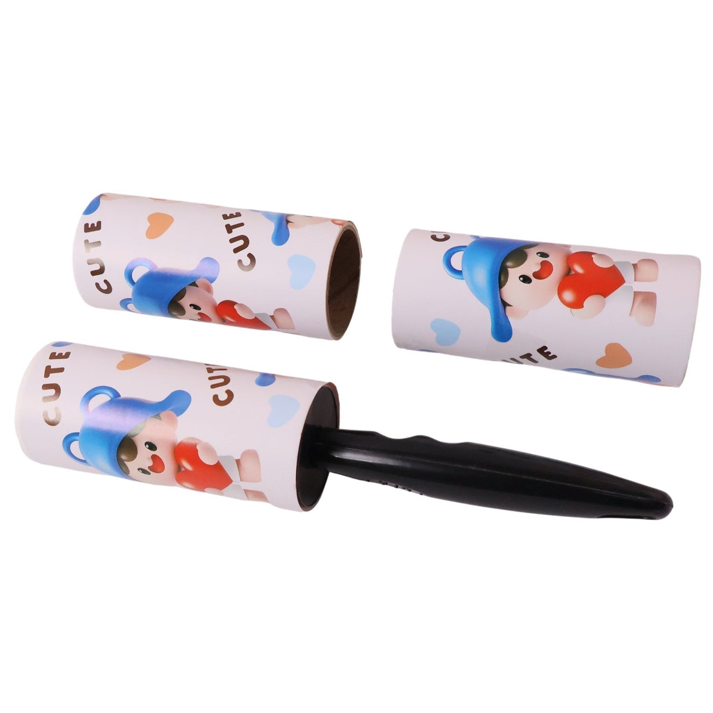 Reusable Sticky Lint Roller with Handle (1 Set)