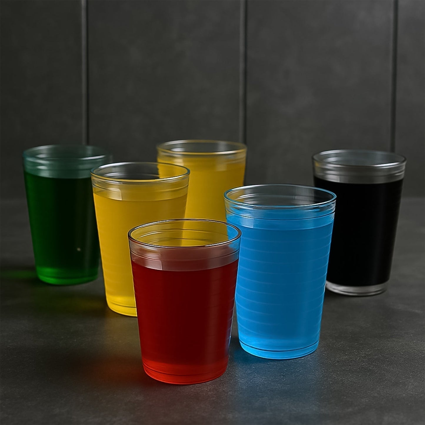 Apex Pyramid Ringo Plastic Glass â€“ 300ml Approx | Durable, Crystal-Clear Tumbler