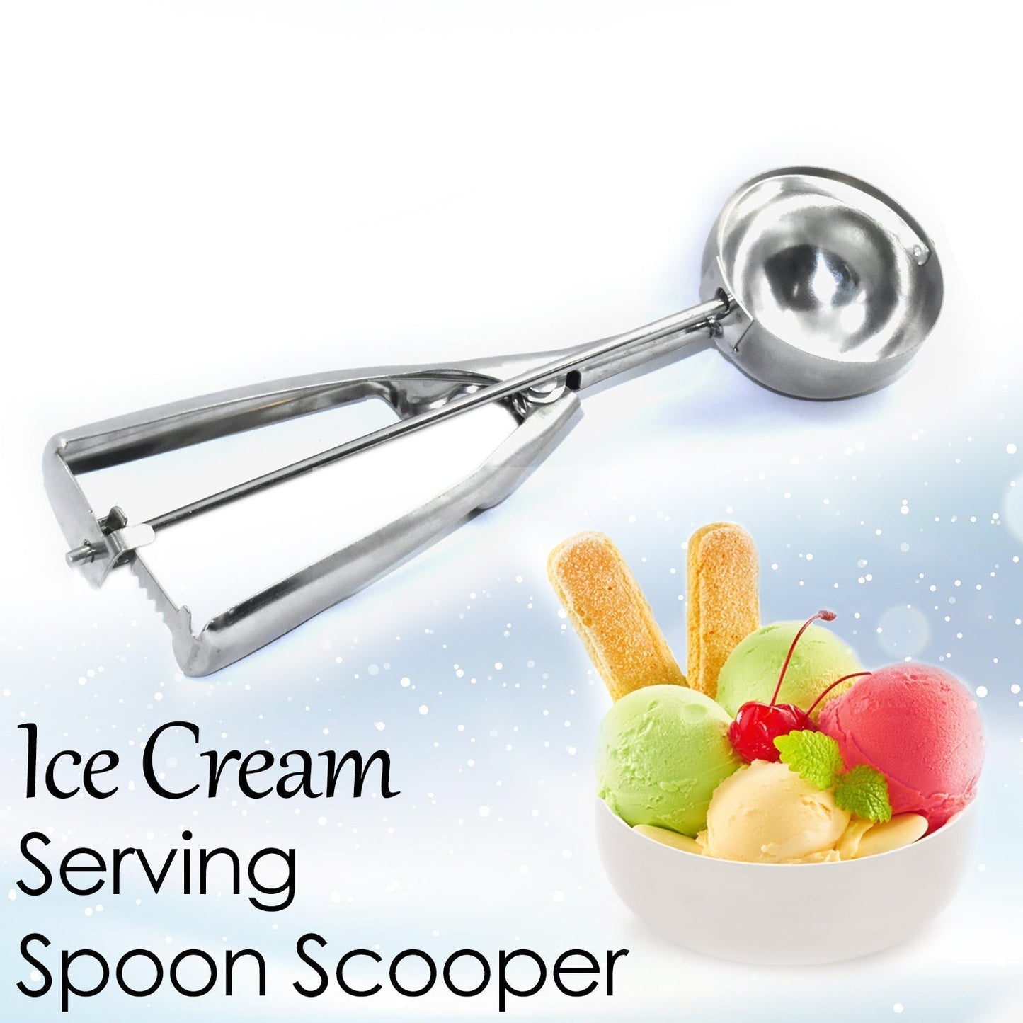 Premium Ice Cream Scoop with Easy Release