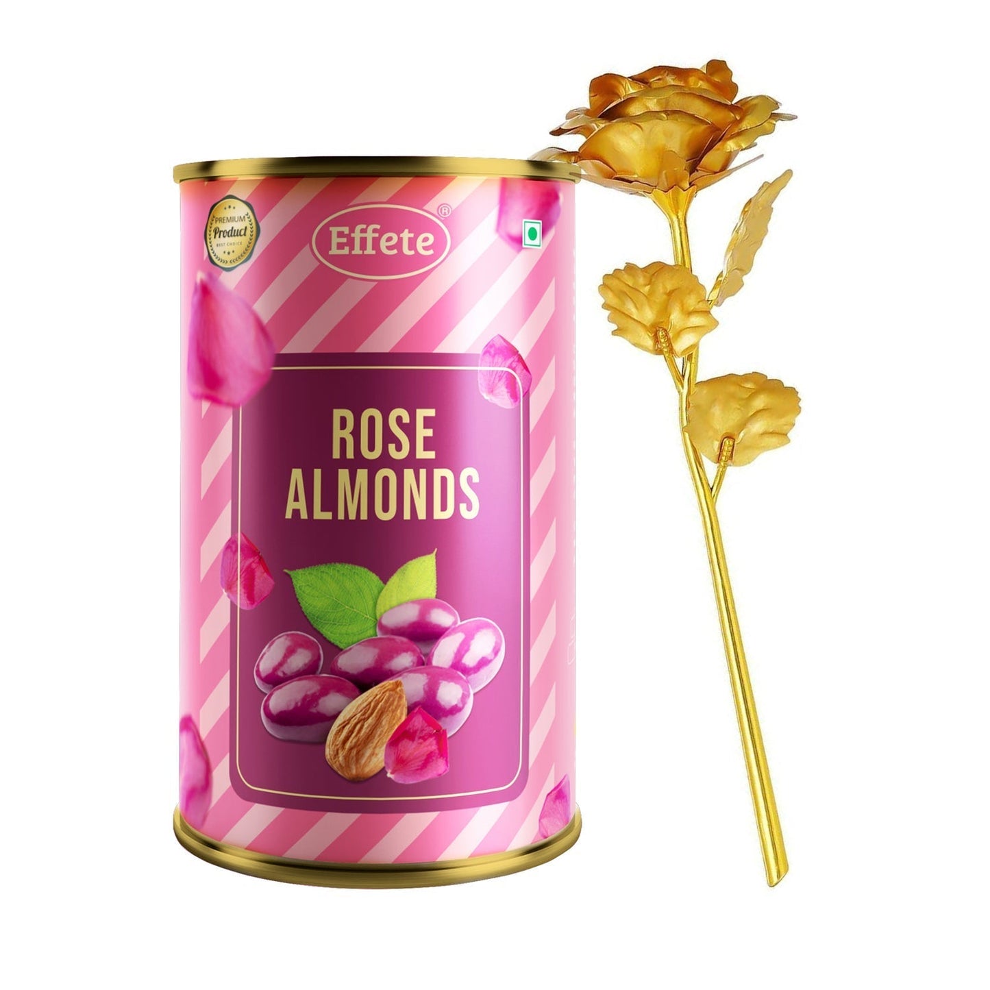Golden Rose with Almonds chocolate Gift Set (1 Set)
