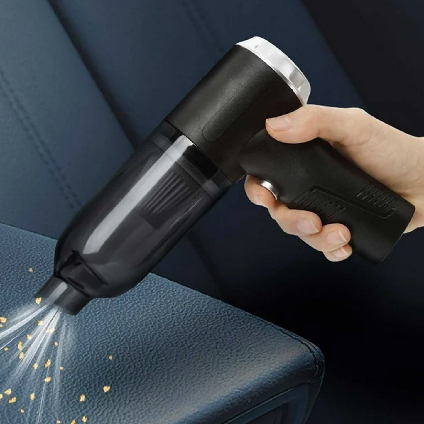 3 in 1 Mini Car Vacuum â€“ Wireless, Rechargeable, Blower & Dust Cleaner for Car, Home & Keyboard